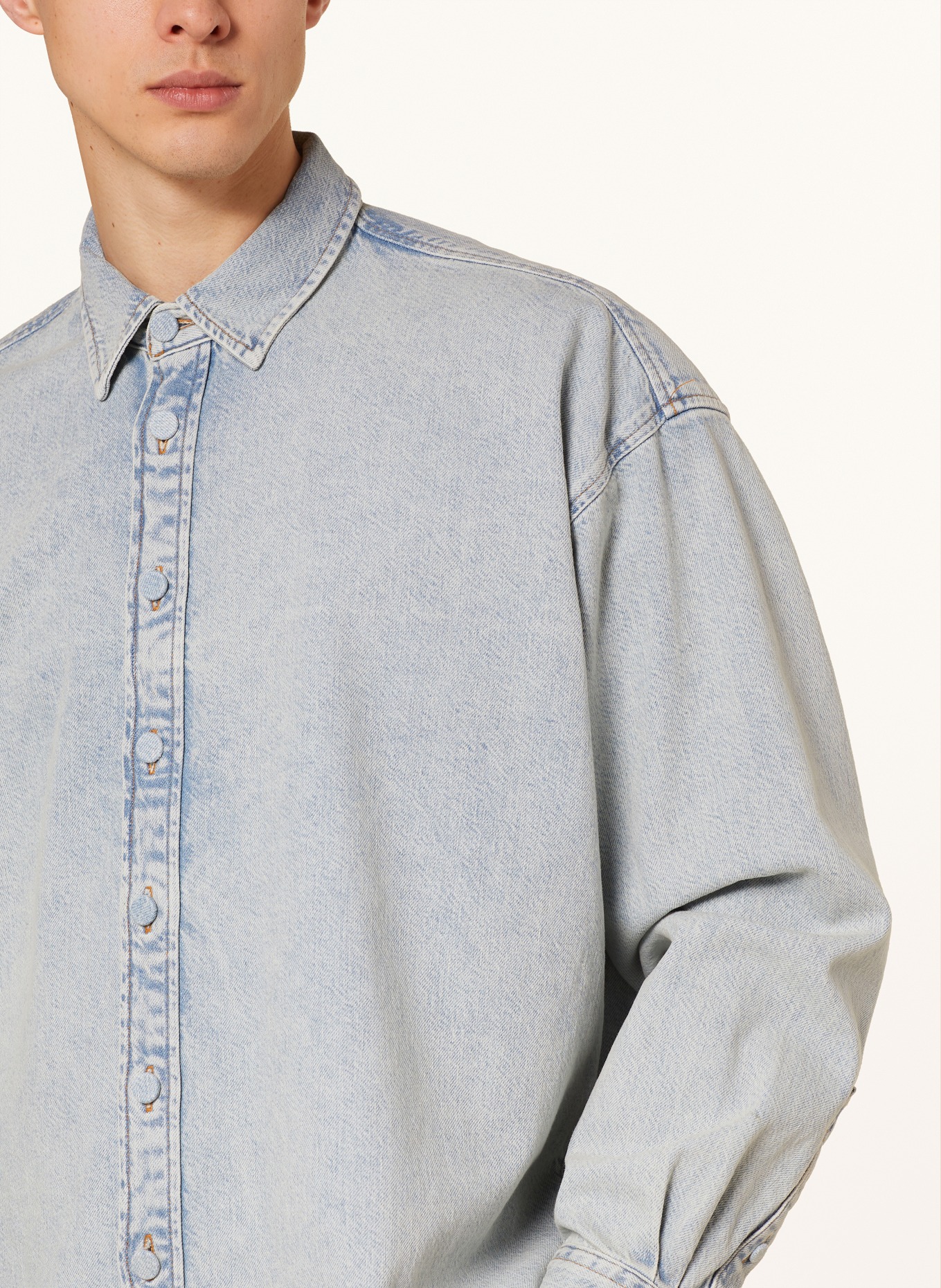 Acne Studios Koszula jeansowa slim fit, Kolor: INDIGO BLUE (Obrazek 4)