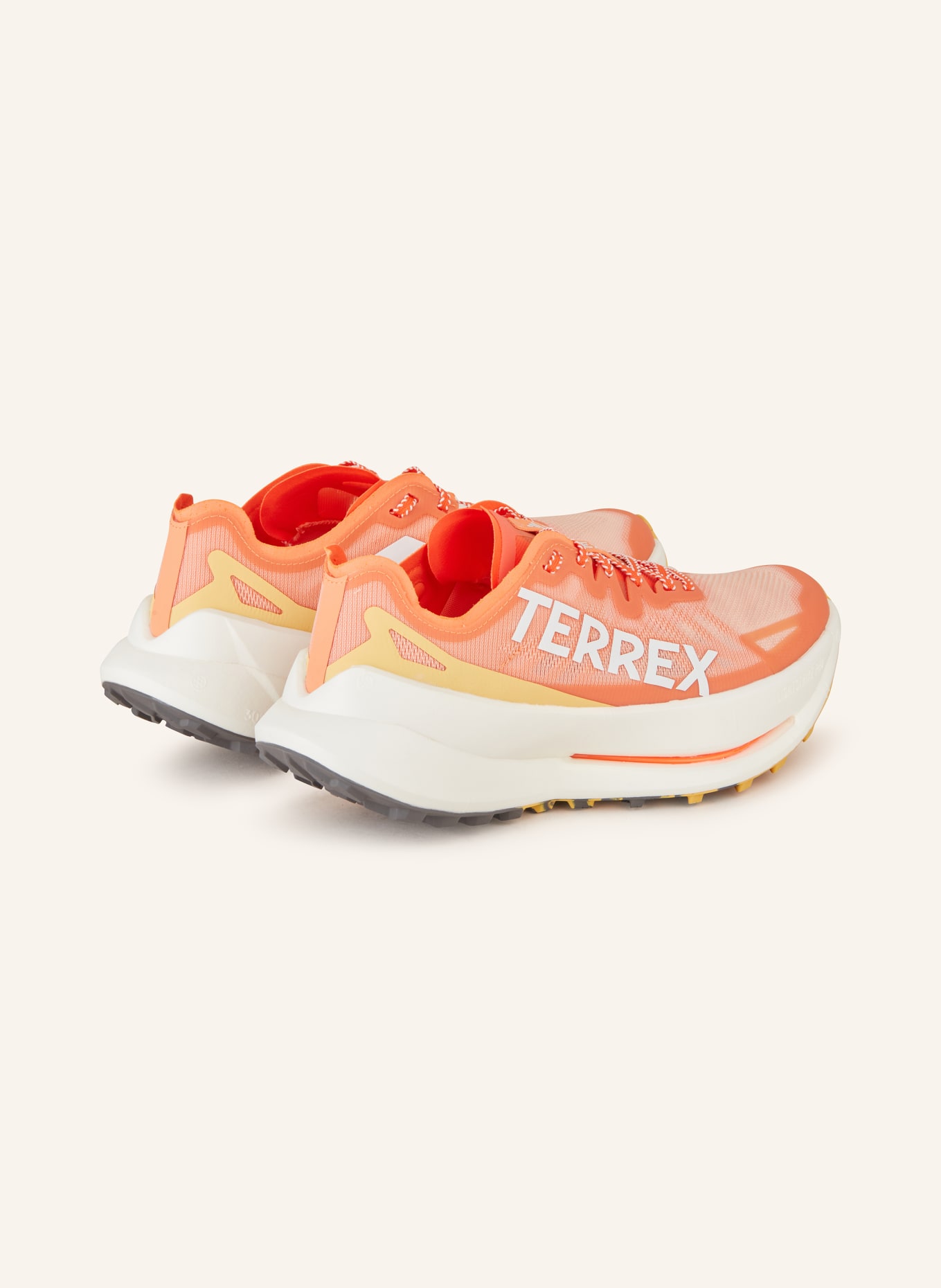 adidas TERREX Trail running shoes TETERREX AGRAVIC SPEED ULTRA, Color: ORANGE/ WHITE (Image 2)