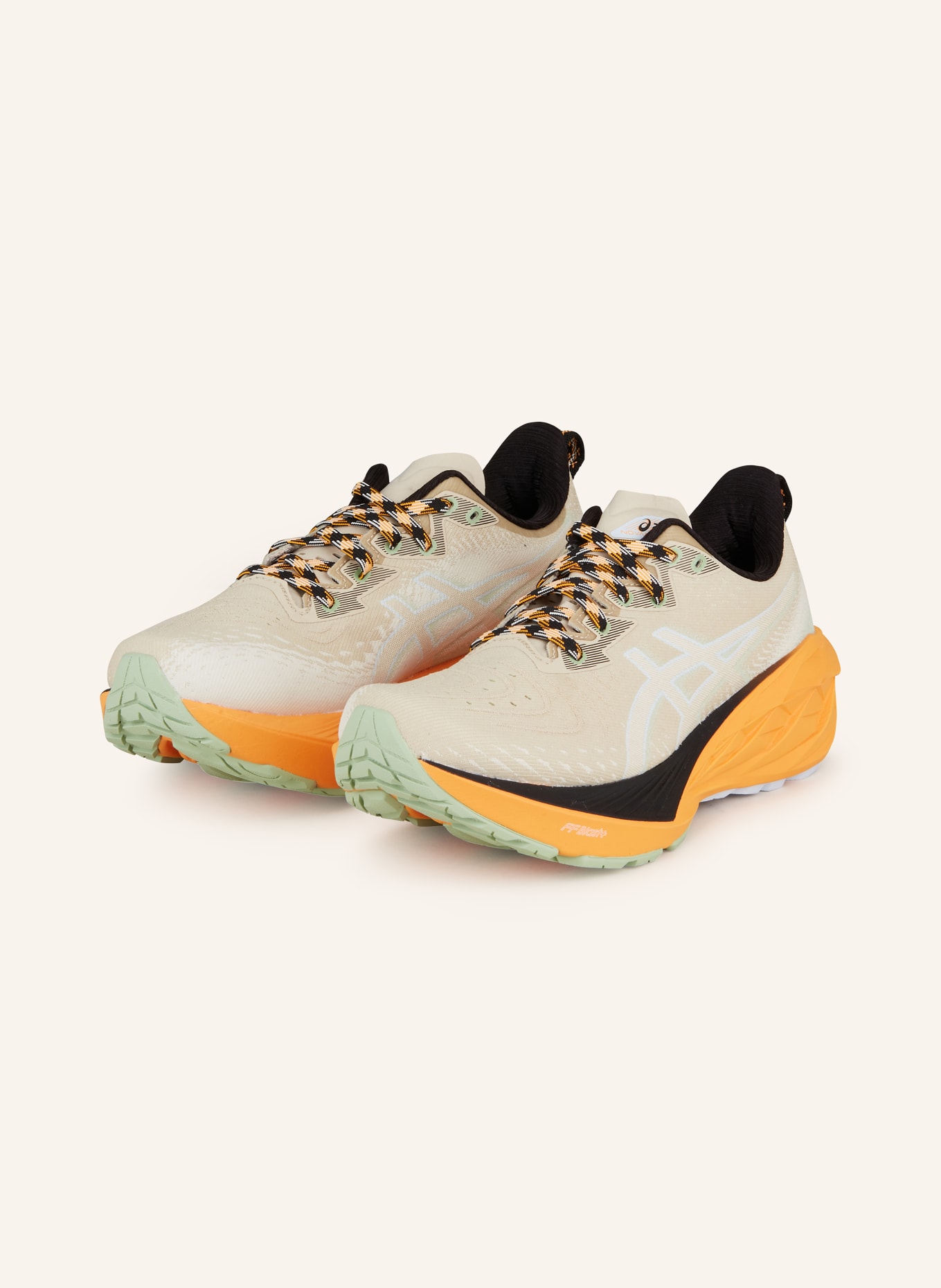 ASICS Running shoes NOVABLAST 4 TR, Color: BEIGE/ ORANGE (Image 1)