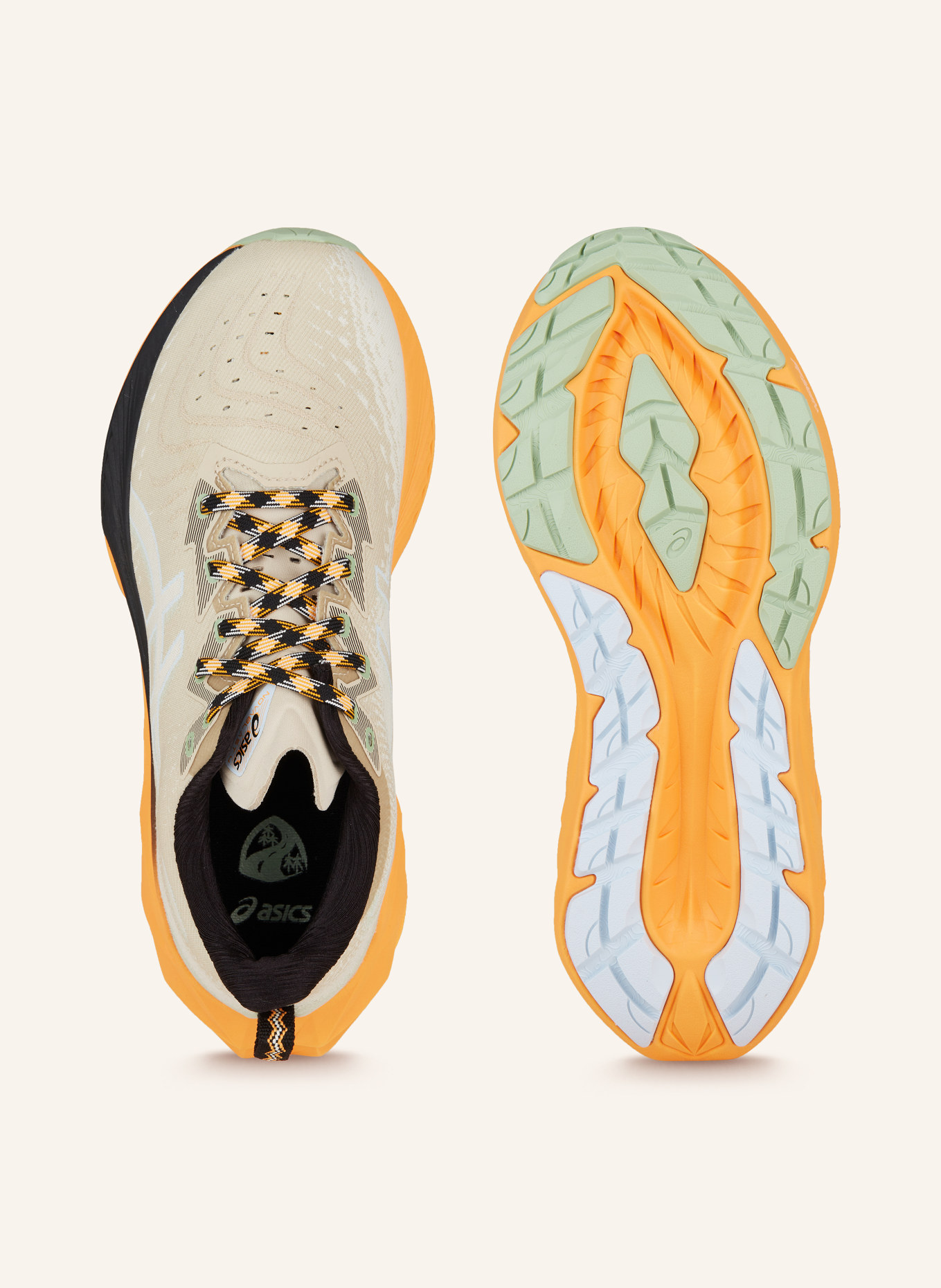 ASICS Running shoes NOVABLAST 4 TR, Color: BEIGE/ ORANGE (Image 5)