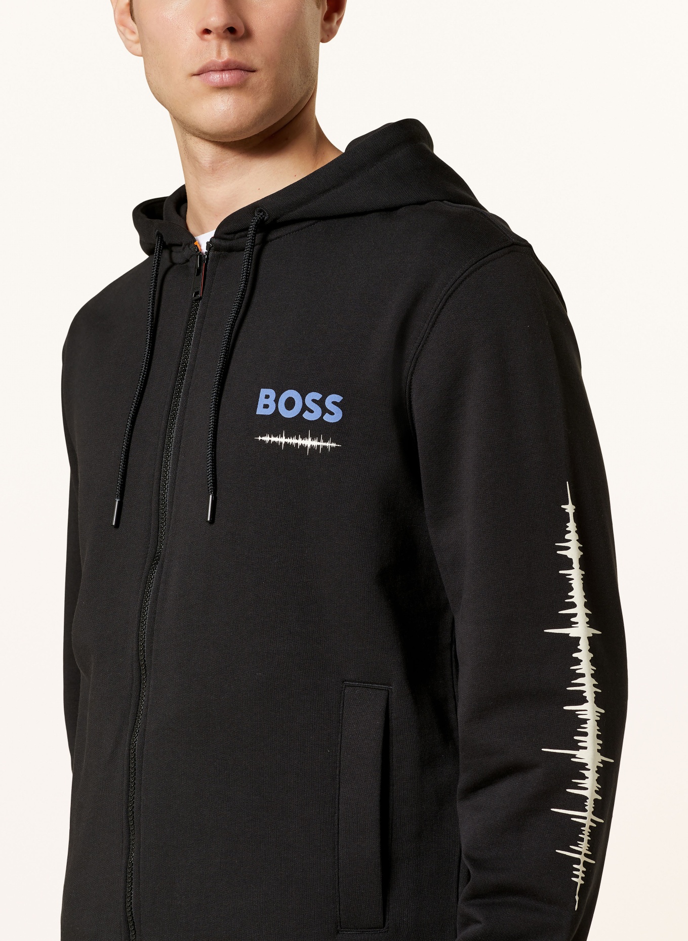 BOSS Sweat jacket ZEGRAFIX, Color: BLACK (Image 5)