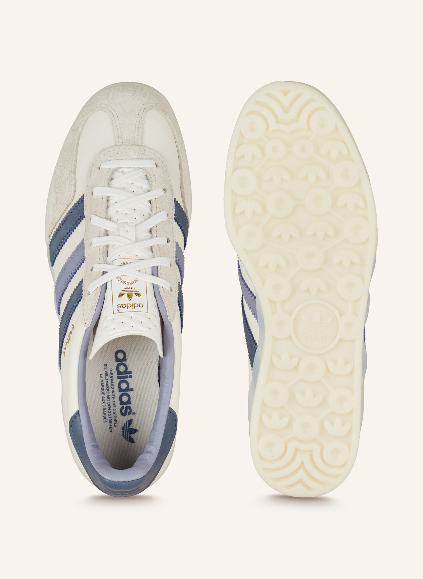 adidas Originals Sneaker GAZELLE INDOOR, Farbe: WEISS/ DUNKELBLAU (Bild 5)