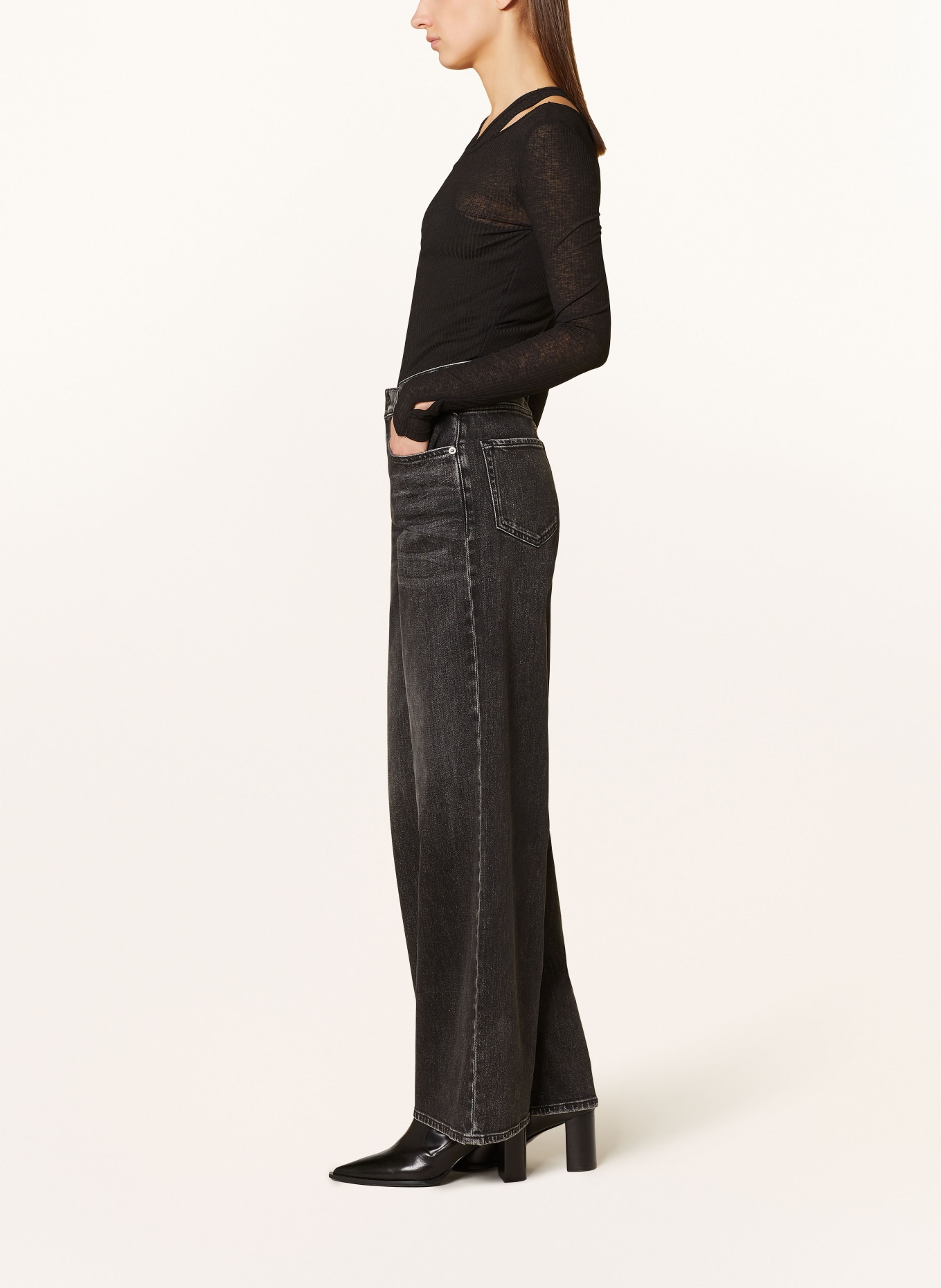 REPLAY Straight Jeans CARY, Farbe: 097 DARK GREY (Bild 4)
