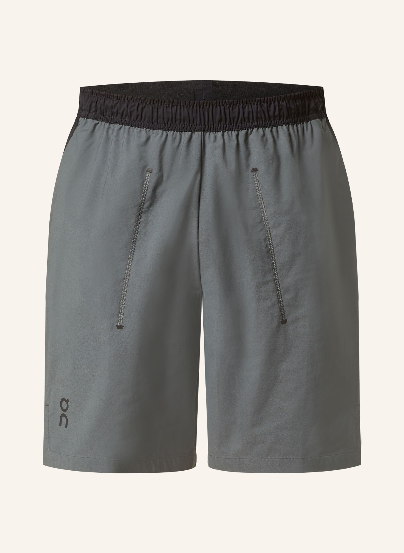 On Training shorts ALL-DAY, Color: GRAY/ BLACK (Image 1)