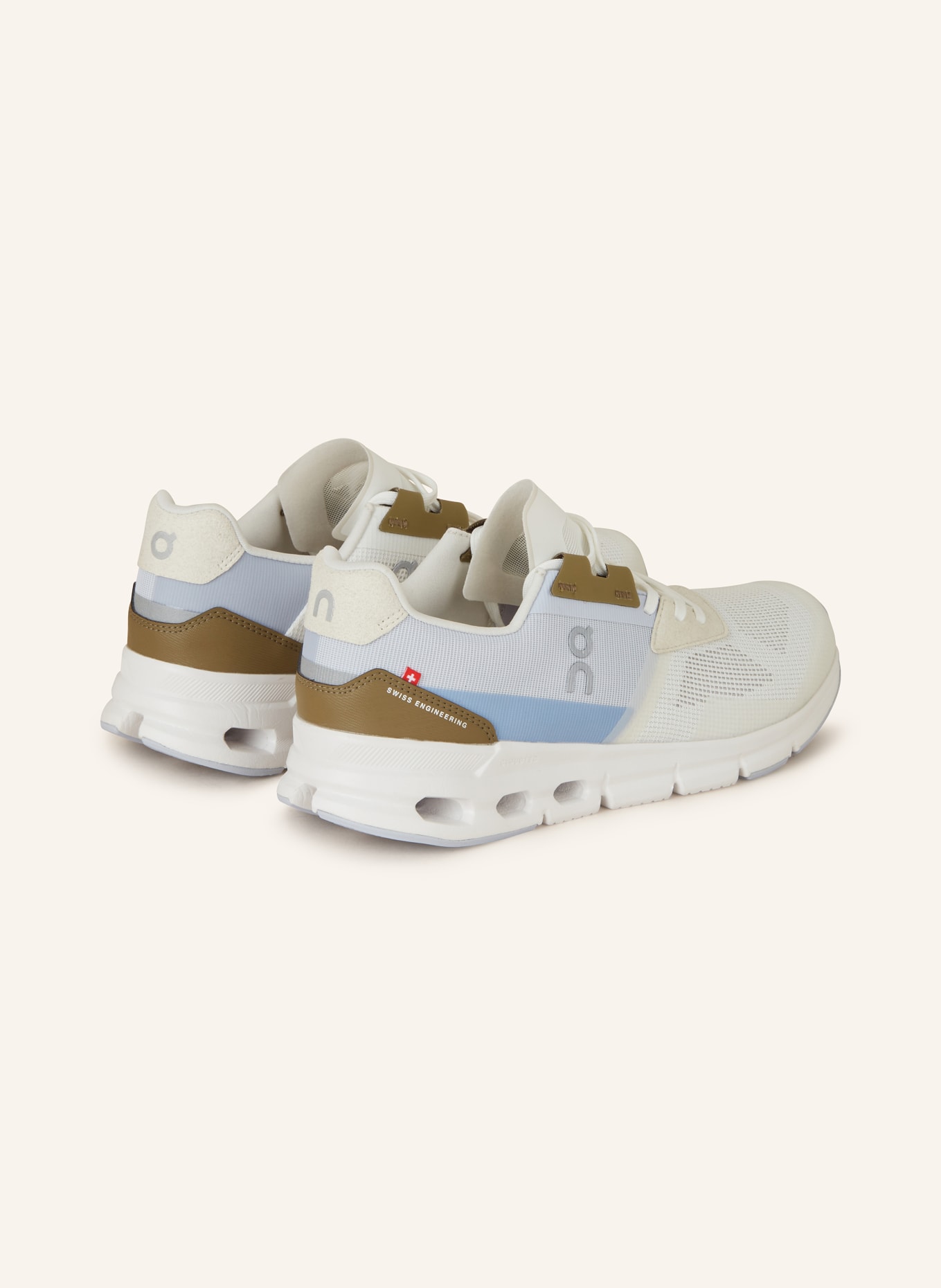 On Sneakers CLOUDRIFT, Color: WHITE/ KHAKI/ LIGHT BLUE (Image 2)