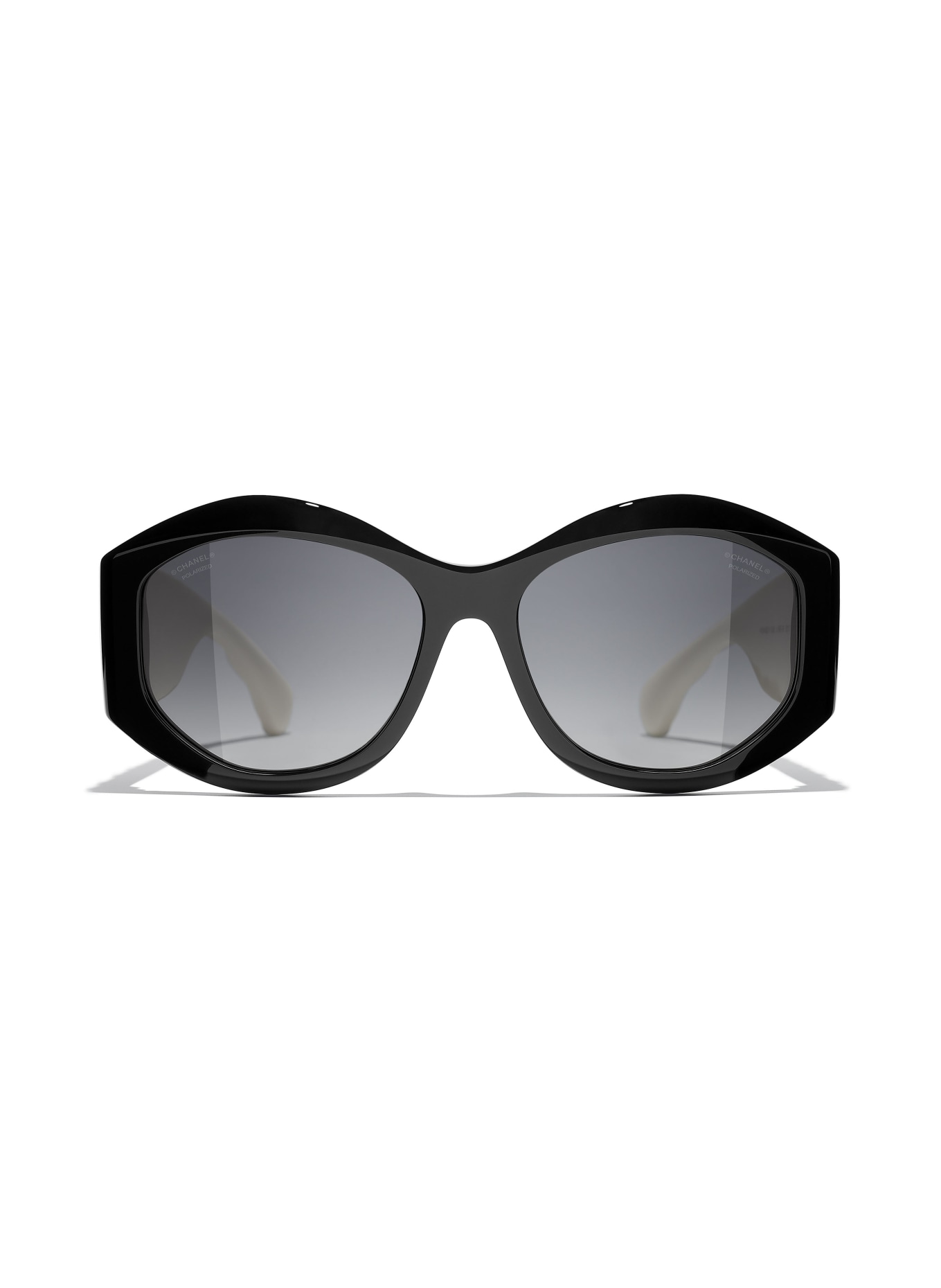 CHANEL Okrągłe okulary przeciwsłoneczne, Kolor: 1656S8 – CZARNY / SZARY POLARYZOWANY (Obrazek 2)
