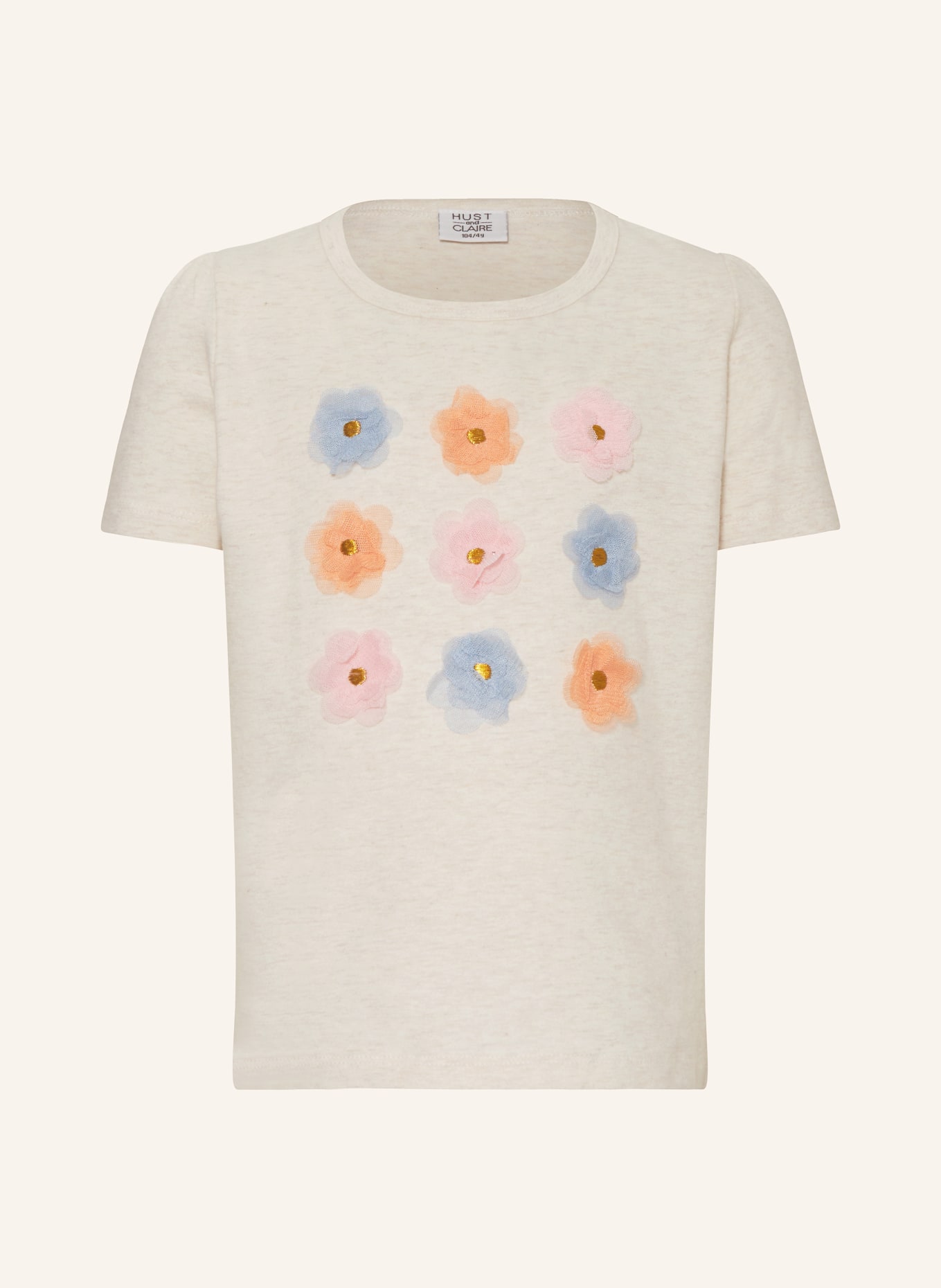 HUST and CLAIRE T-Shirt ALIANA, Farbe: CREME/ HELLBLAU/ ROSA (Bild 1)