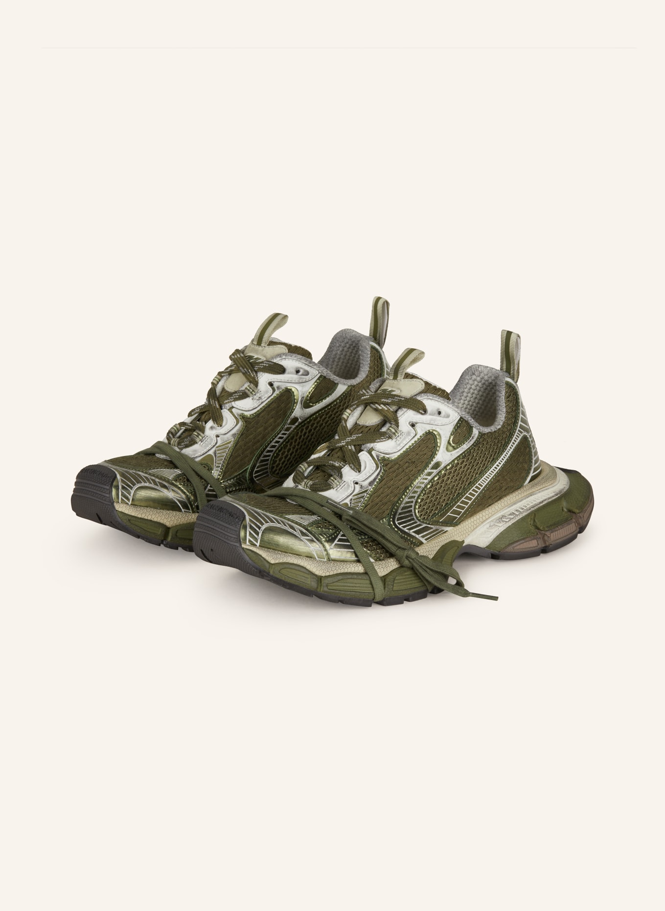 BALENCIAGA Sneaker 3XL, Farbe: OLIV/ WEISS (Bild 1)
