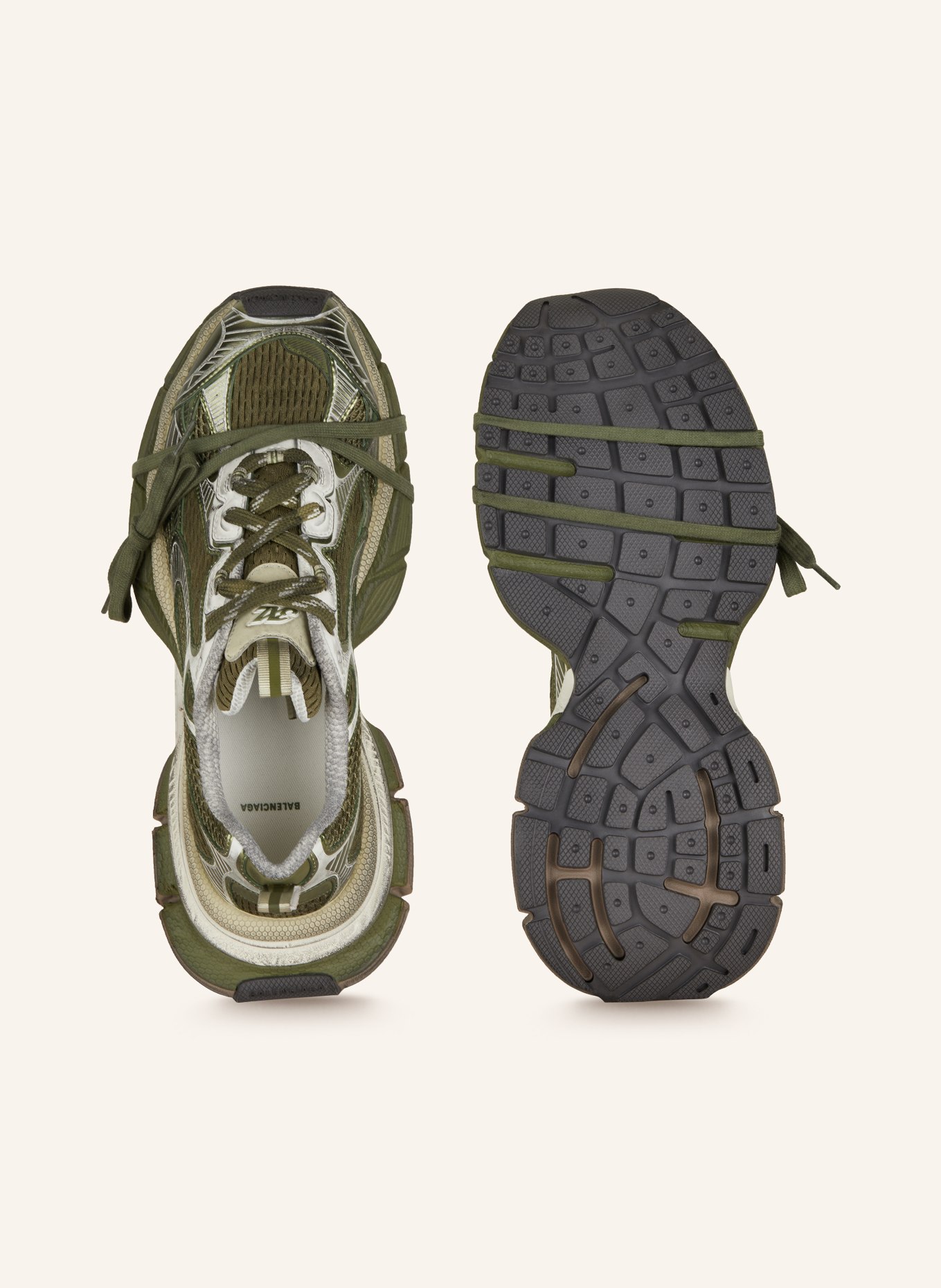 BALENCIAGA Sneaker 3XL, Farbe: OLIV/ WEISS (Bild 5)
