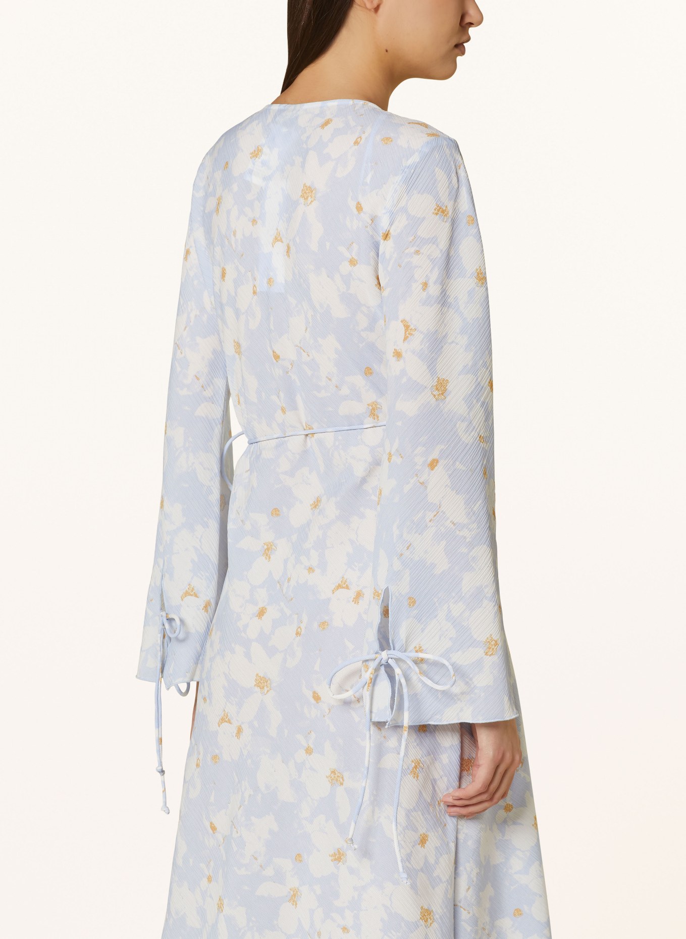 gina tricot Wrap dress, Color: LIGHT BLUE/ WHITE/ BEIGE (Image 4)