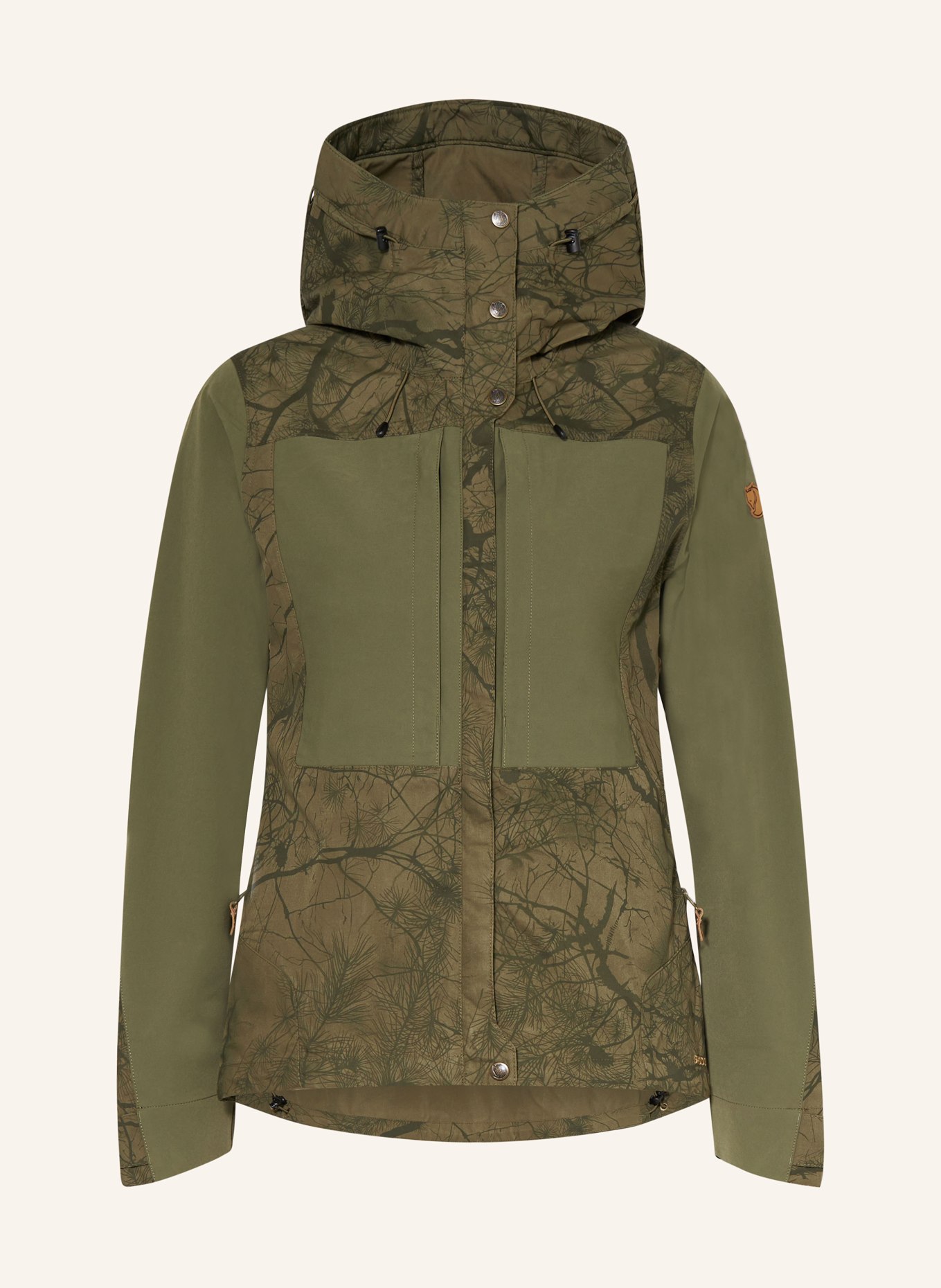 FJÄLLRÄVEN Outdoor jacket KEB, Color: GREEN/ DARK GREEN (Image 1)