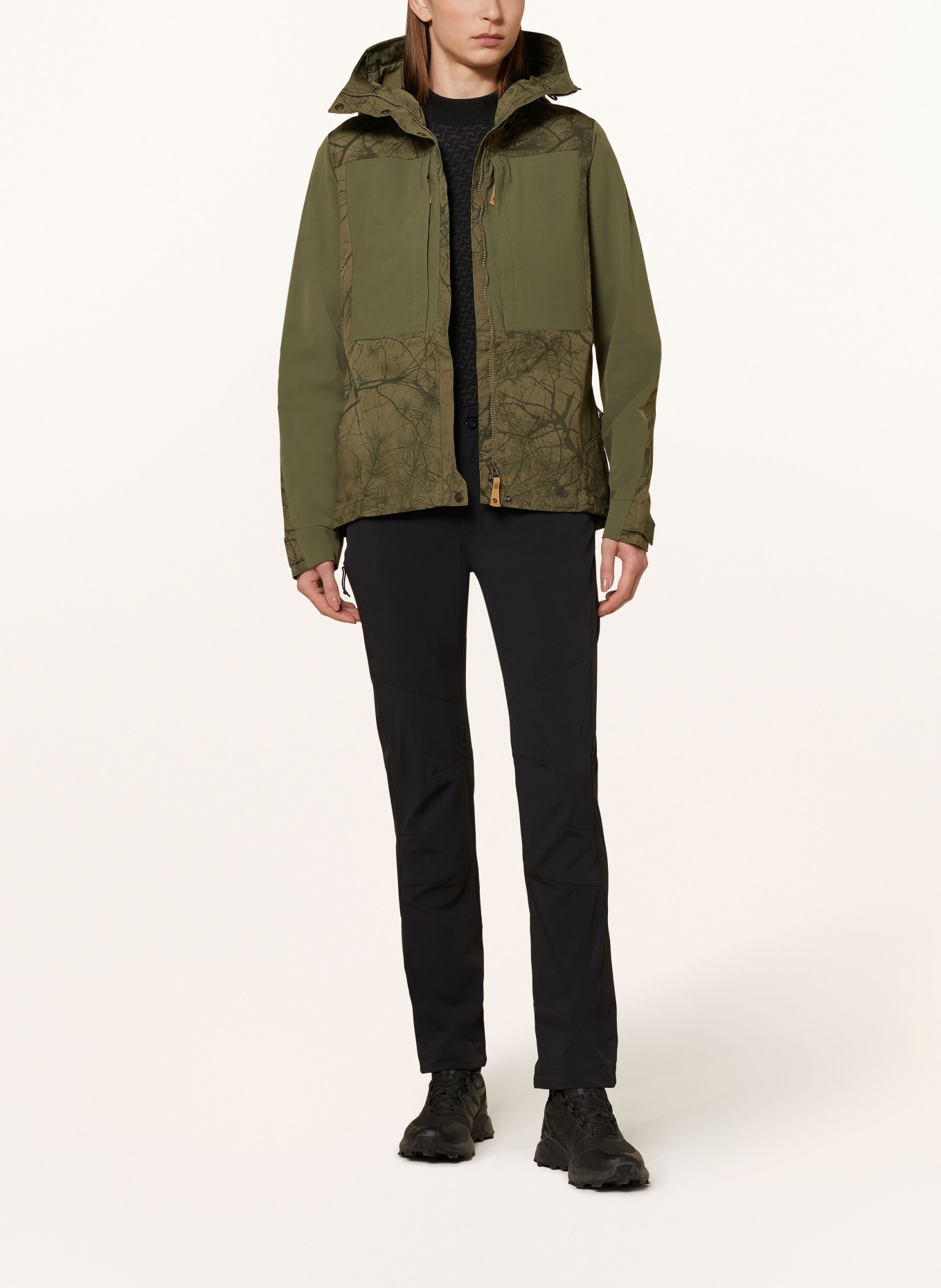 FJÄLLRÄVEN Outdoor jacket KEB, Color: GREEN/ DARK GREEN (Image 2)