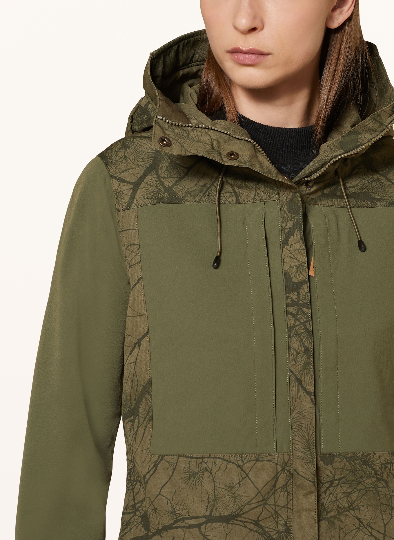 FJÄLLRÄVEN Outdoor jacket KEB, Color: GREEN/ DARK GREEN (Image 5)