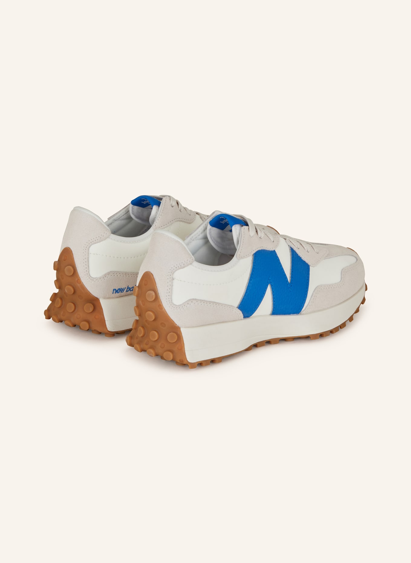 new balance Sneakers 327, Color: WHITE/ LIGHT GRAY/ BLUE (Image 2)