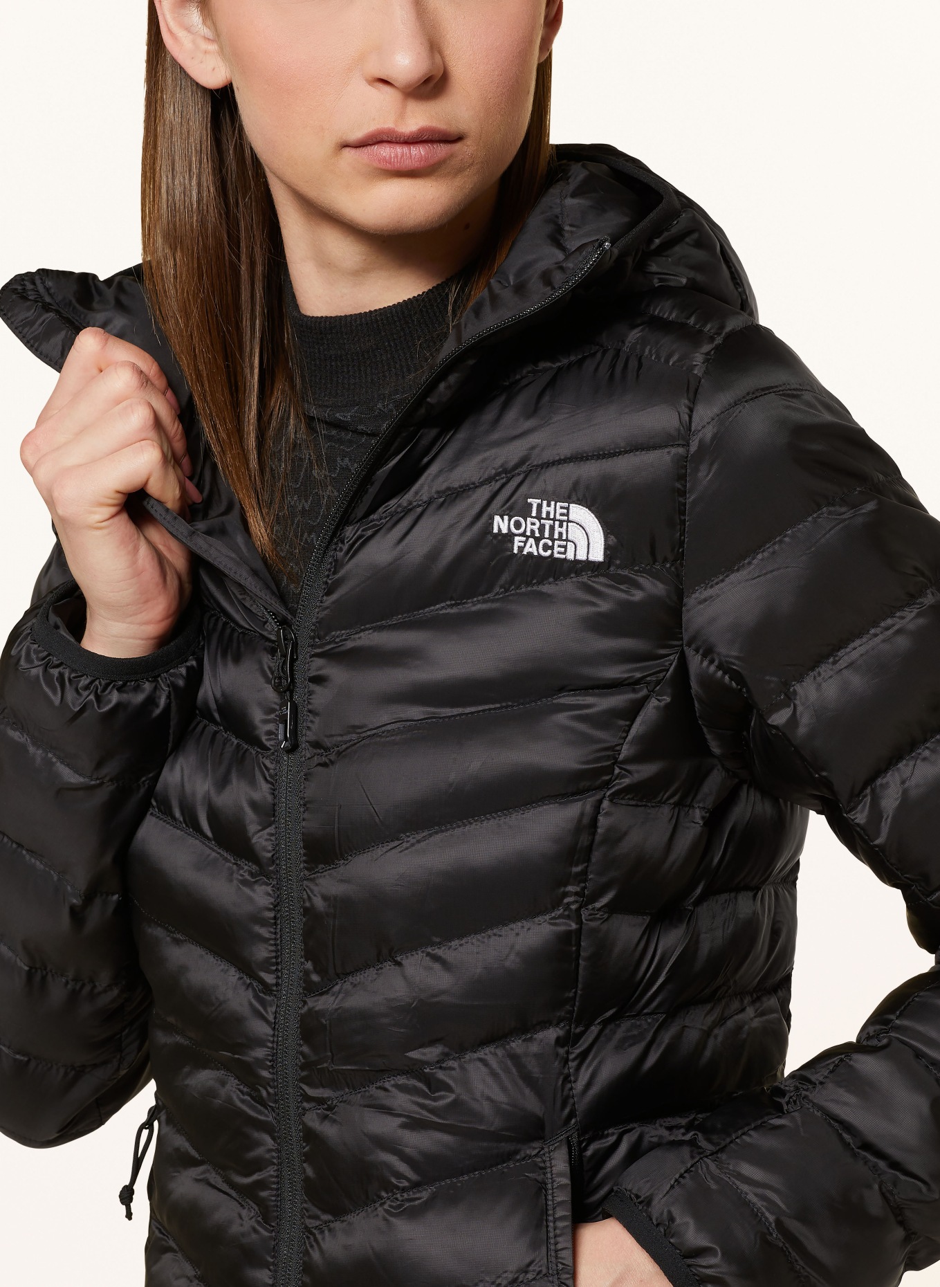 THE NORTH FACE Quilted coat HUILA, Color: BLACK (Image 5)
