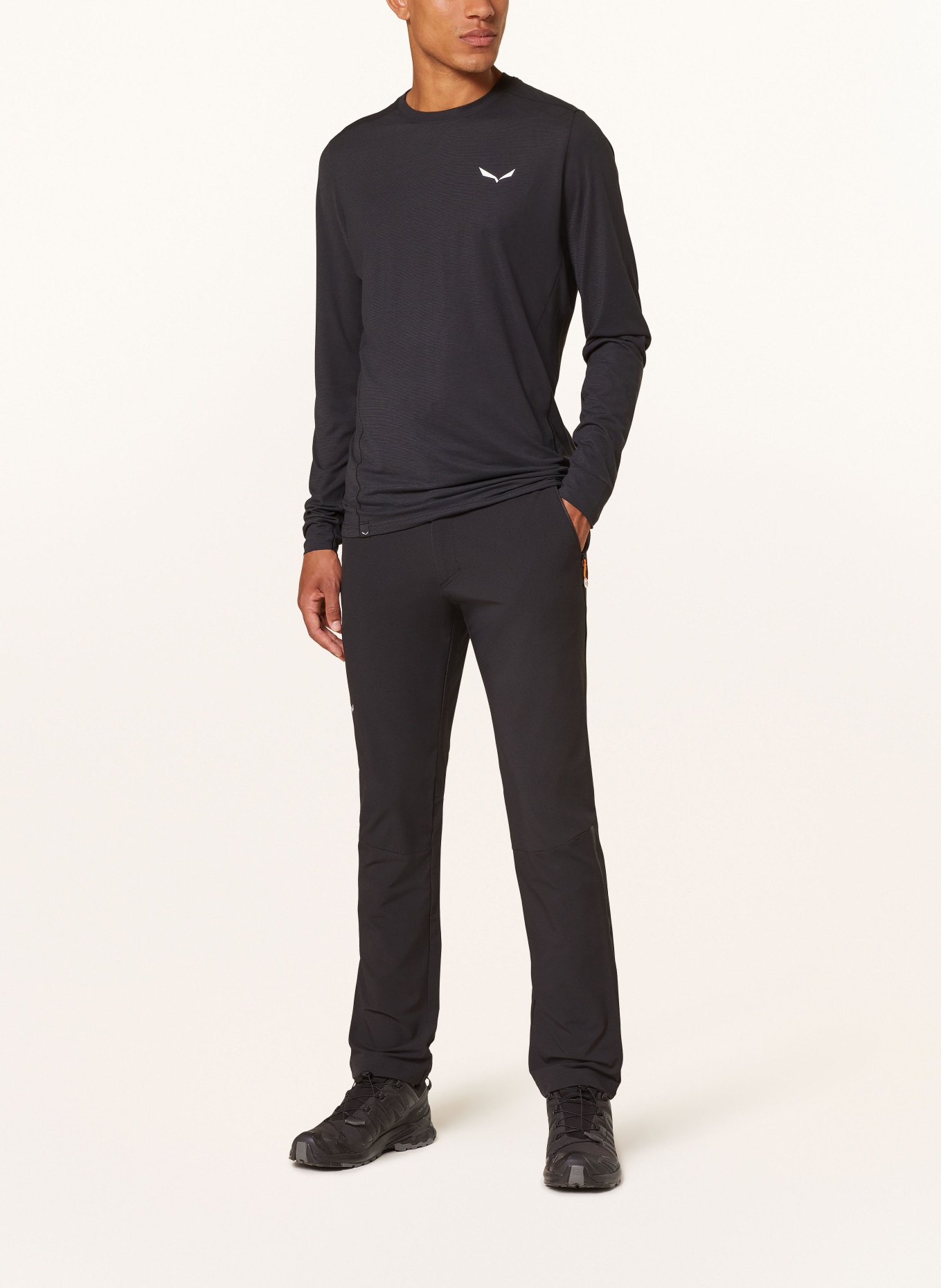 SALEWA Long sleeve shirt PUEZ DRY'TON, Color: BLACK (Image 2)