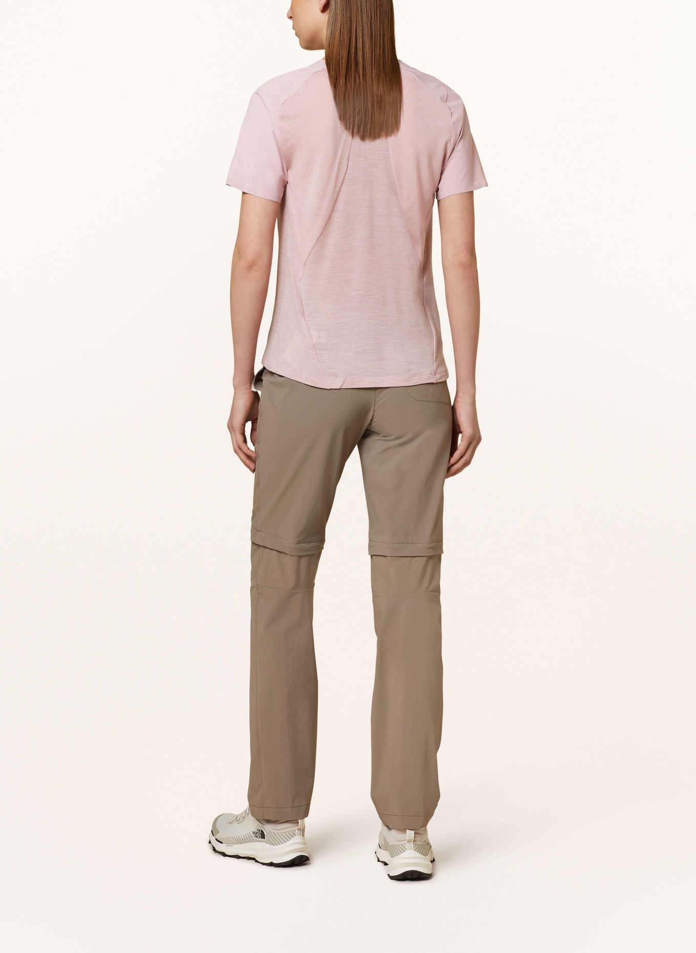 SALEWA T-shirt PUEZ ALPINE MERINO with merino wool, Color: ROSE (Image 3)