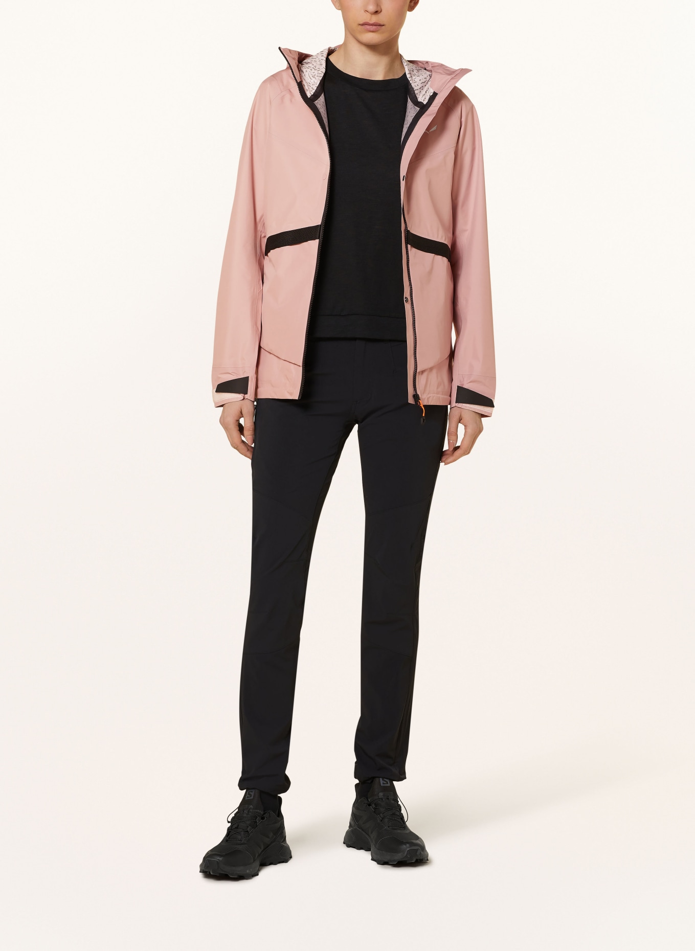 SALEWA Hardshell jacket PUEZ POWERTEX, Color: ROSE (Image 2)
