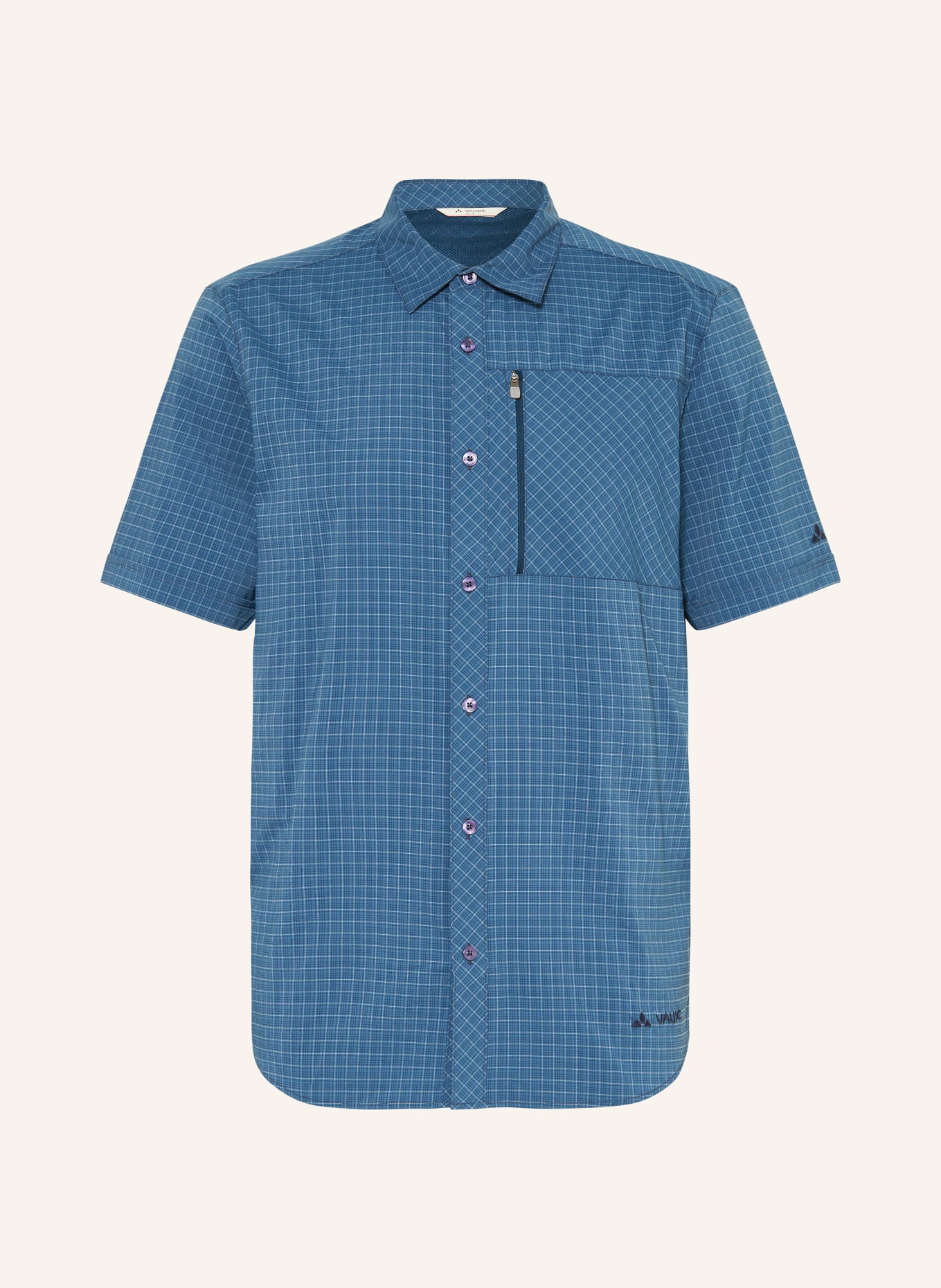 VAUDE Outdoor shirt SEILAND IV, Color: DARK BLUE/ DARK GRAY/ LIGHT GRAY (Image 1)