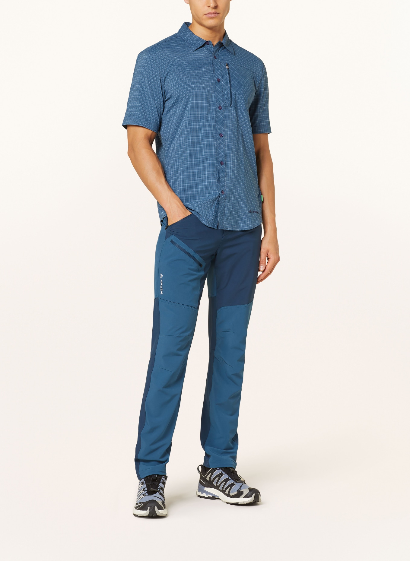 VAUDE Outdoor shirt SEILAND IV, Color: DARK BLUE/ DARK GRAY/ LIGHT GRAY (Image 2)