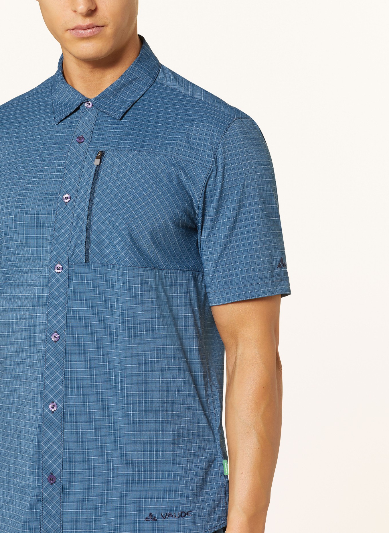 VAUDE Outdoor shirt SEILAND IV, Color: DARK BLUE/ DARK GRAY/ LIGHT GRAY (Image 4)