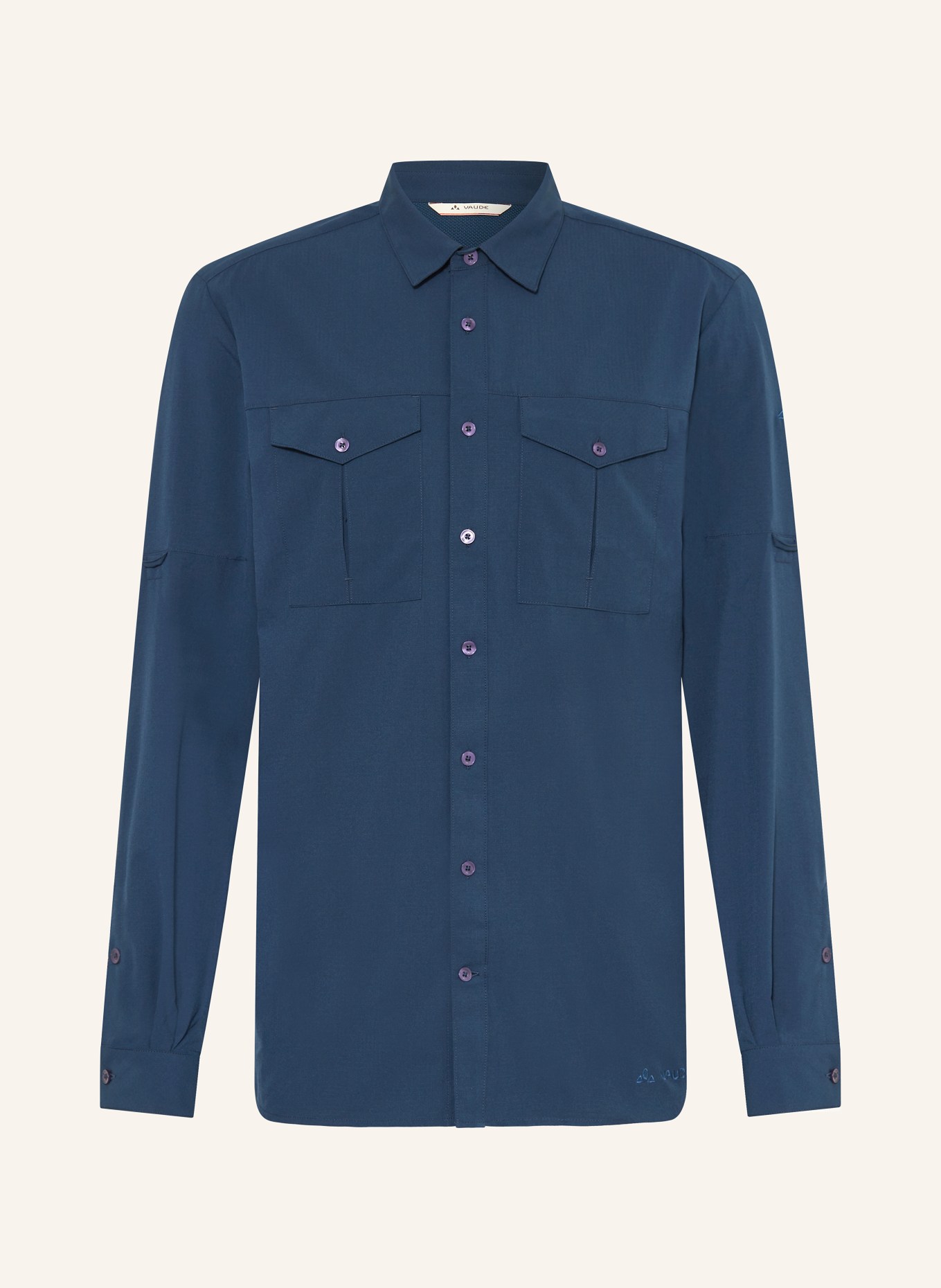 VAUDE Outdoor-Hemd ROSEMOOR II: DUNKELBLAU