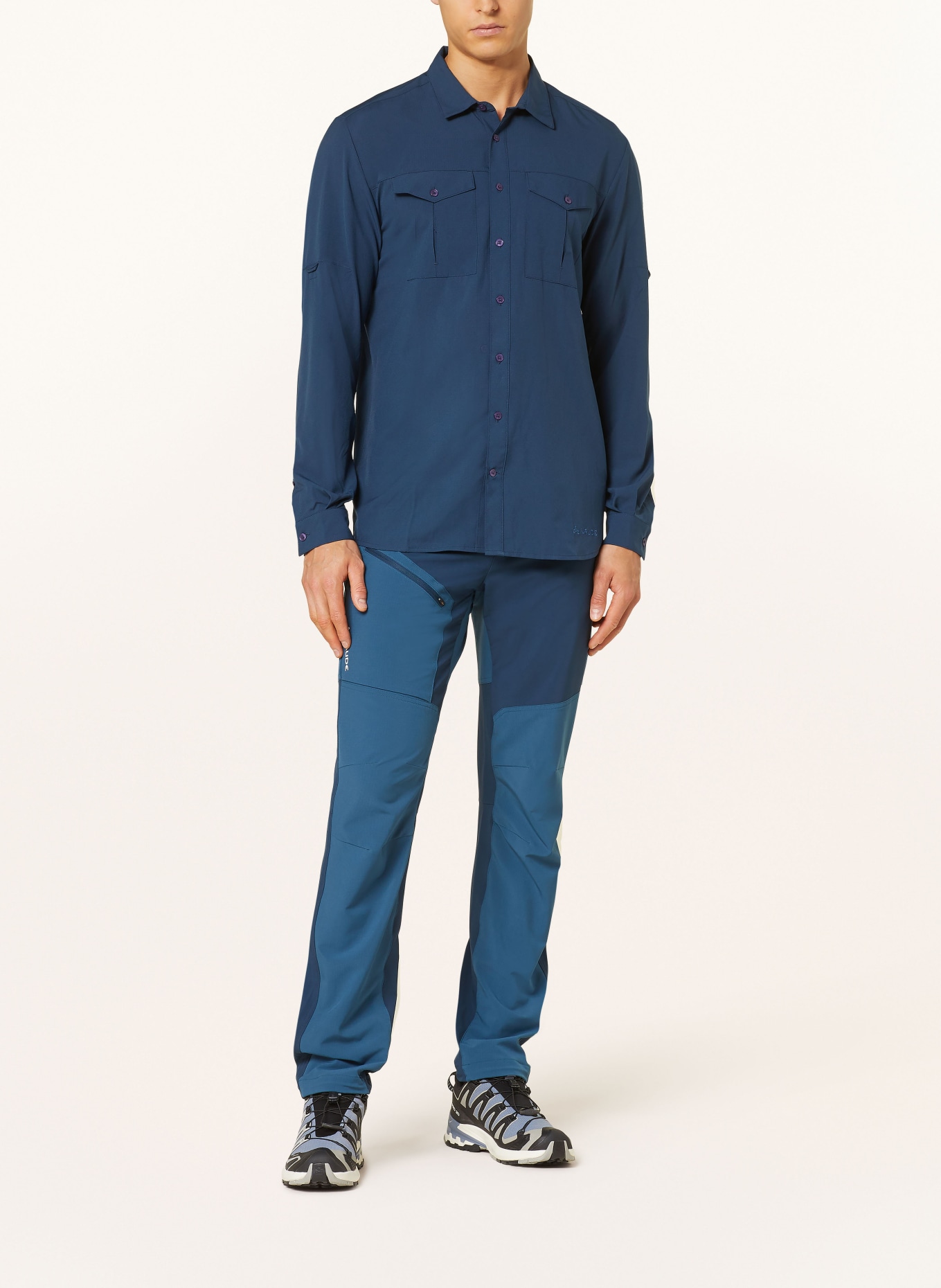 VAUDE Outdoor-Hemd ROSEMOOR II: DUNKELBLAU