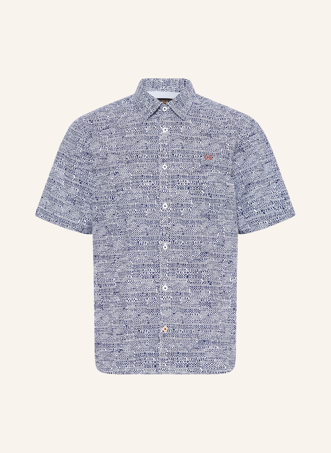 NAPAPIJRI Short sleeve shirt G-RONGE regular fit, Color: BLUE/ WHITE (Image 1)