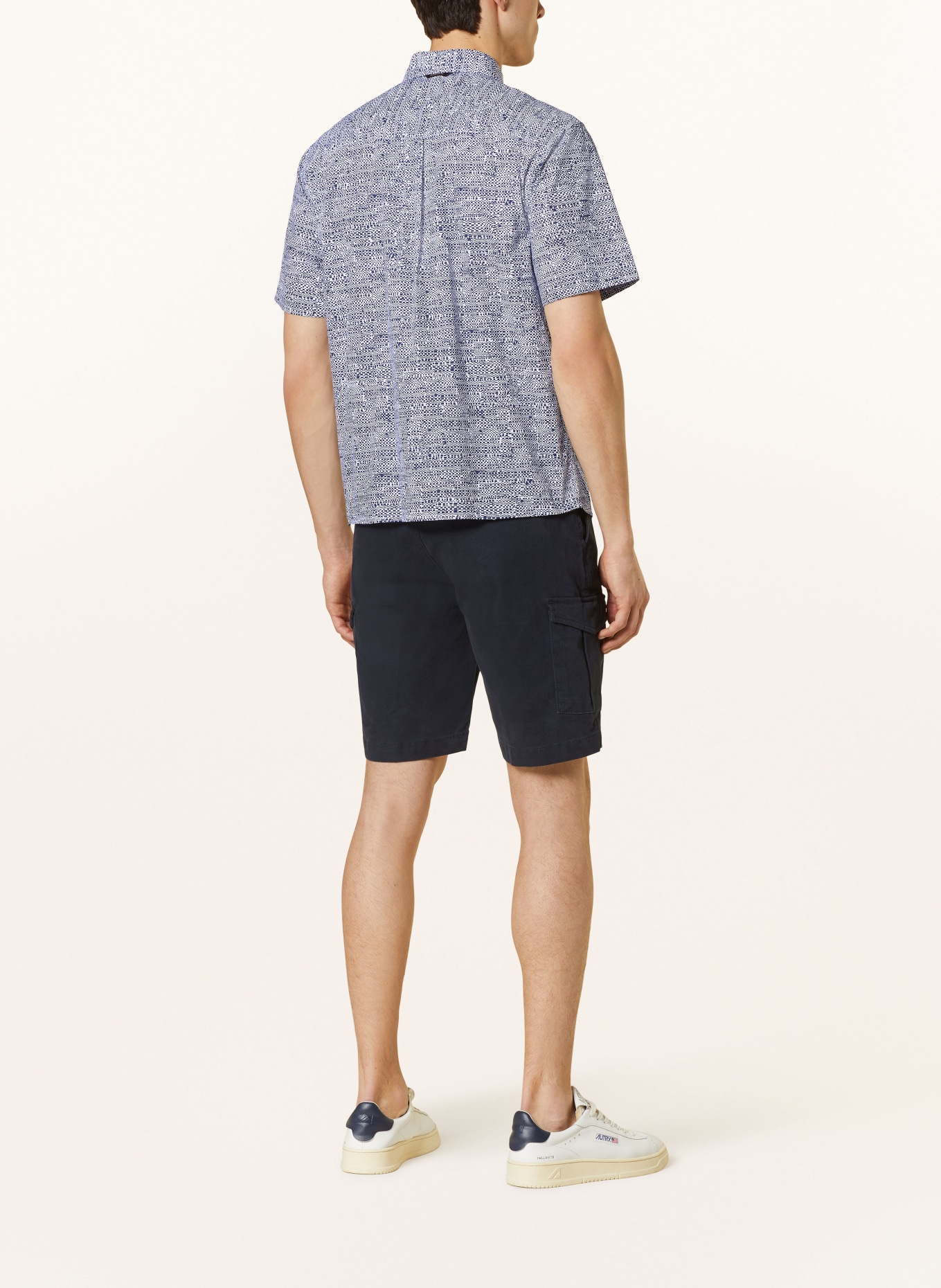 NAPAPIJRI Short sleeve shirt G-RONGE regular fit, Color: BLUE/ WHITE (Image 3)