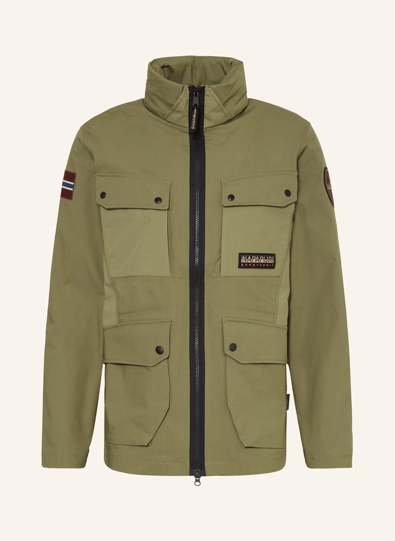 NAPAPIJRI Field jacket A-TEPEES, Color: GREEN (Image 1)