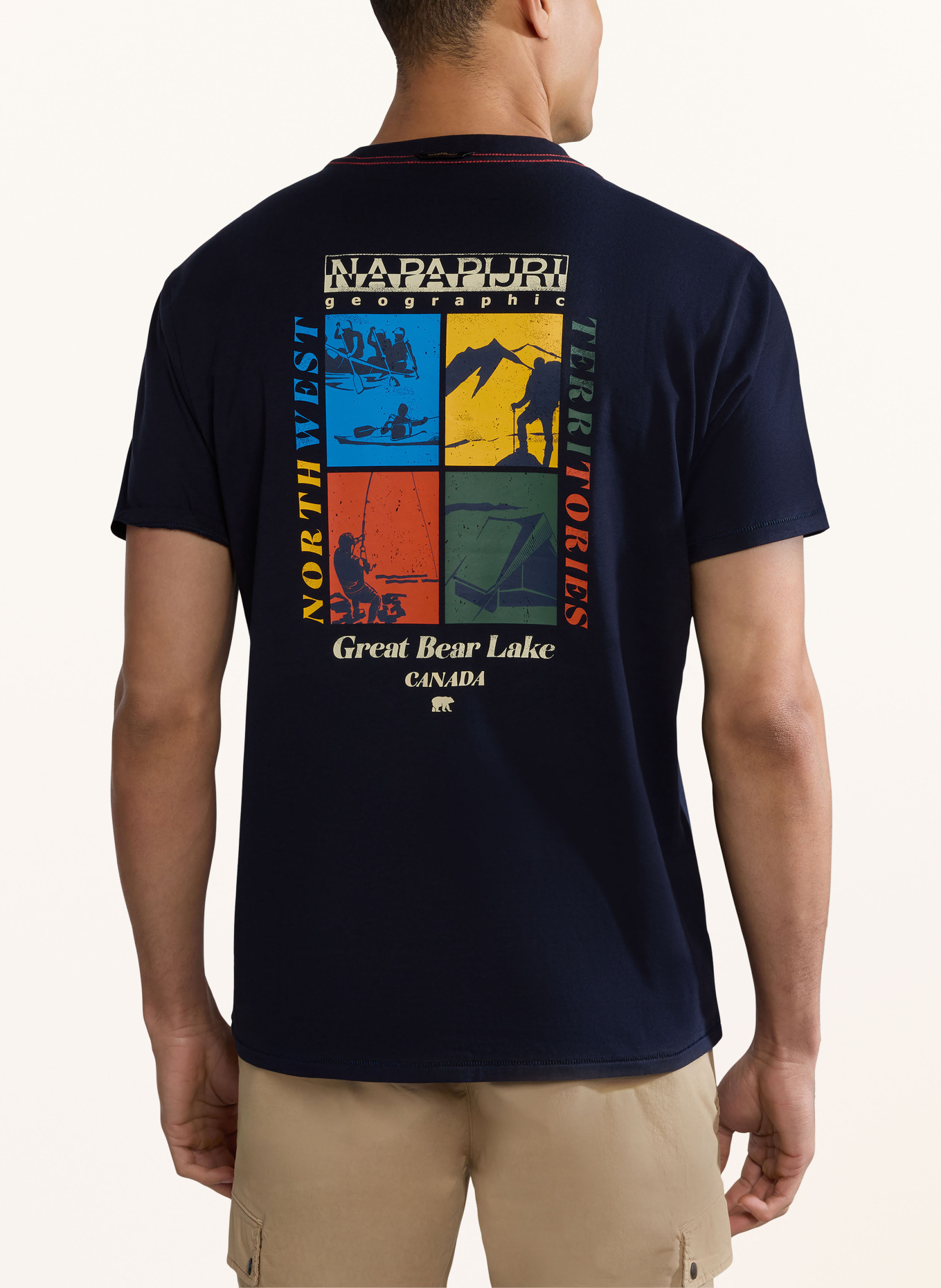 NAPAPIJRI T-shirt S-GRAS, Kolor: GRANATOWY (Obrazek 2)