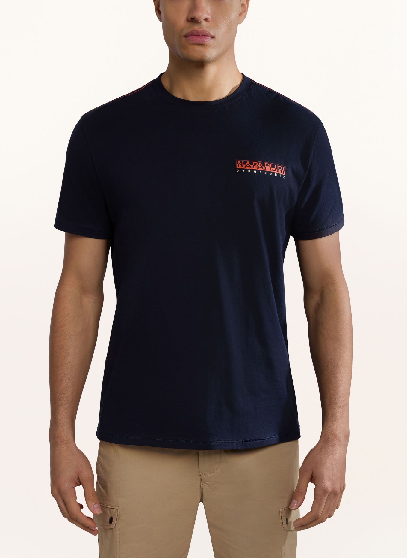 NAPAPIJRI T-shirt S-GRAS, Color: DARK BLUE (Image 3)