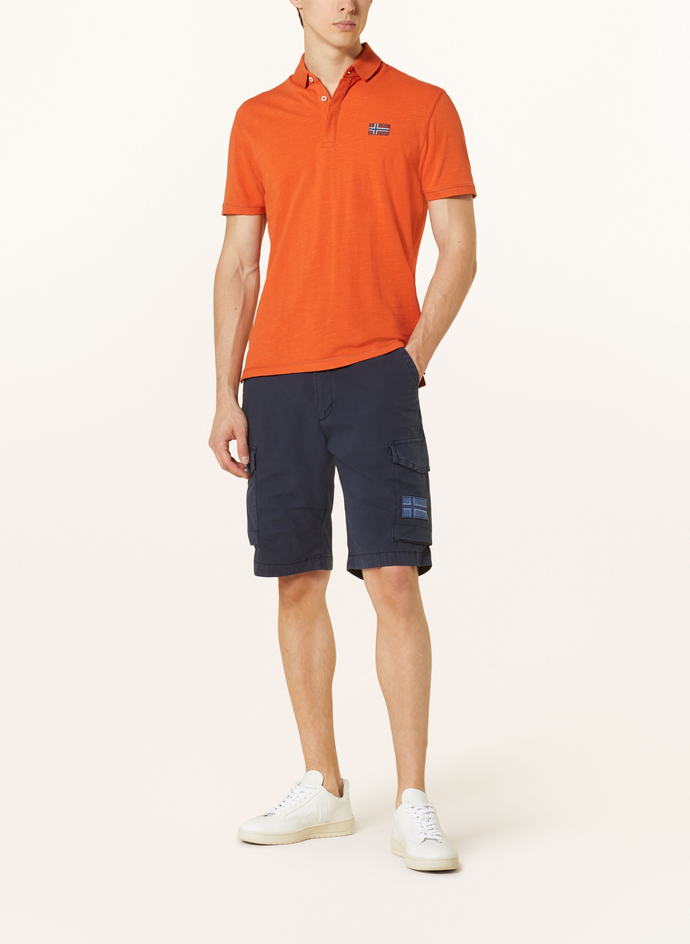 NAPAPIJRI Piqué-Poloshirt EBEA: ORANGE