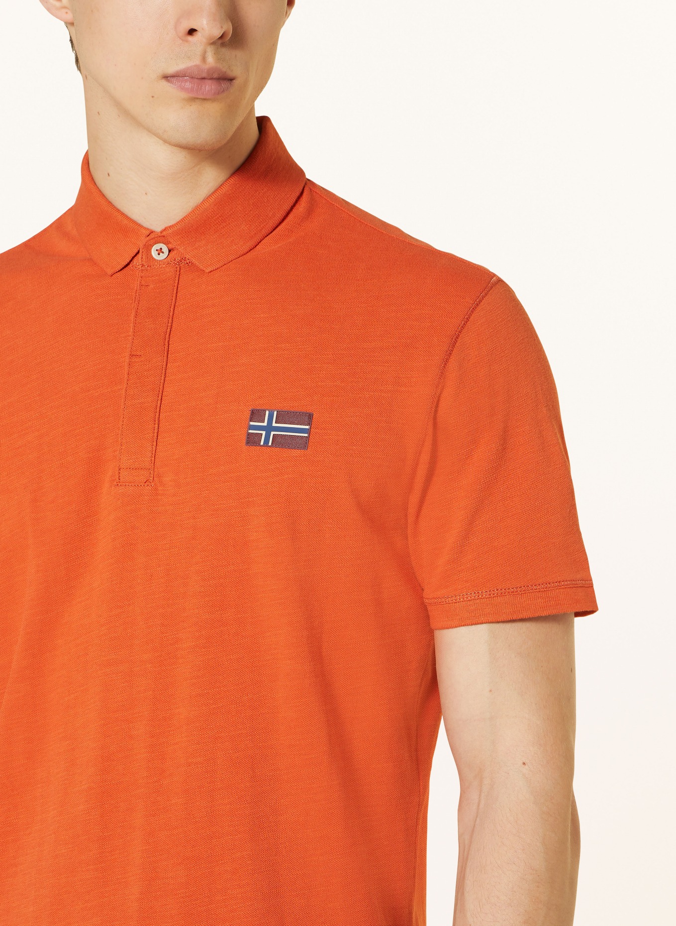 NAPAPIJRI Piqué-Poloshirt EBEA: ORANGE