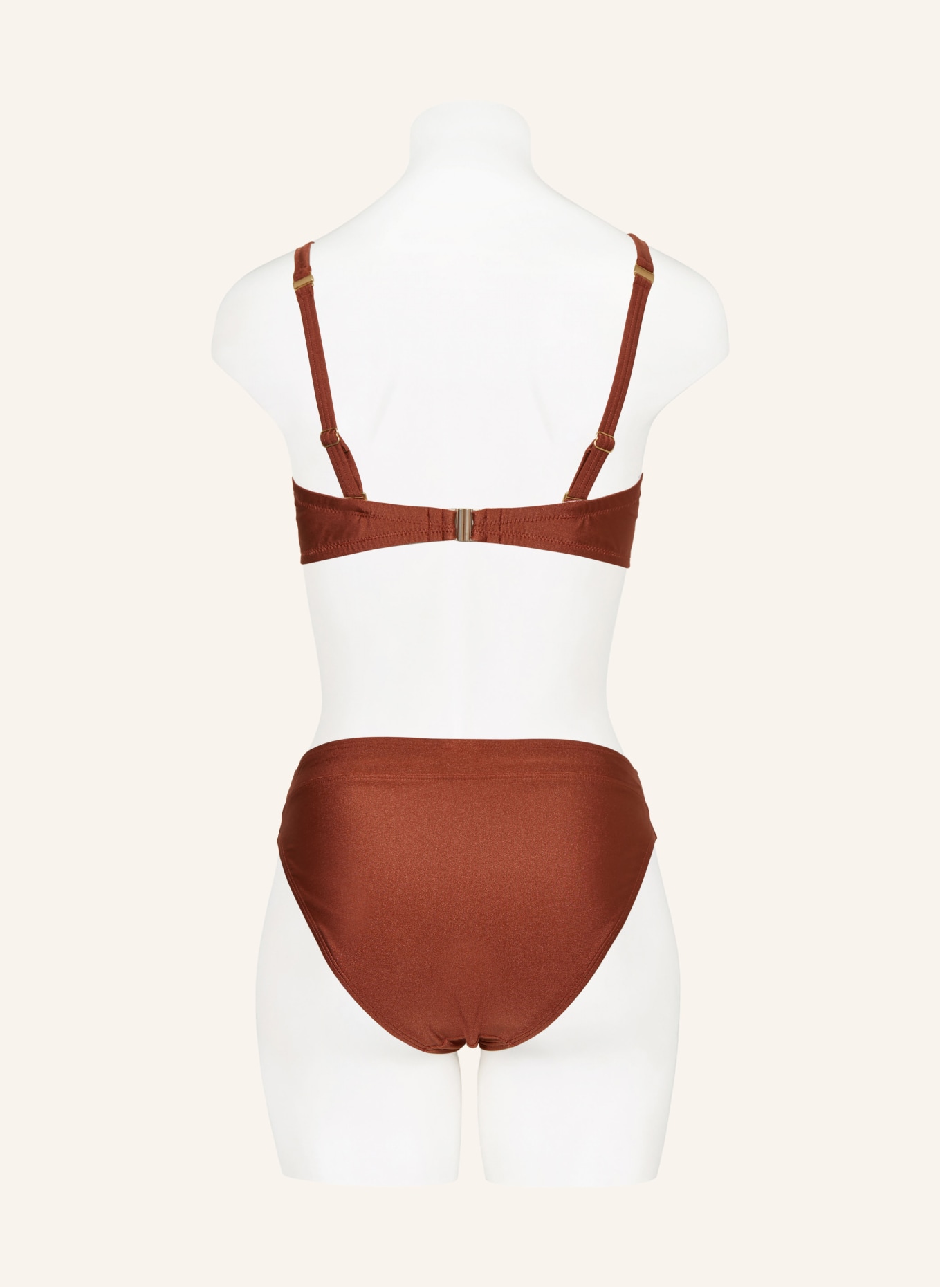 BEACHLIFE Underwired bikini top CHOCOLATE SHINE, Color: BROWN (Image 3)