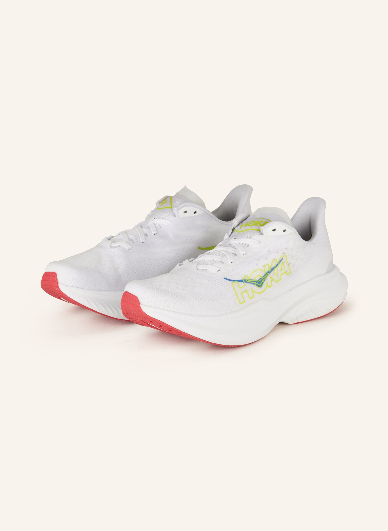 HOKA Running shoes MACH 6, Color: WHITE/ YELLOW (Image 1)