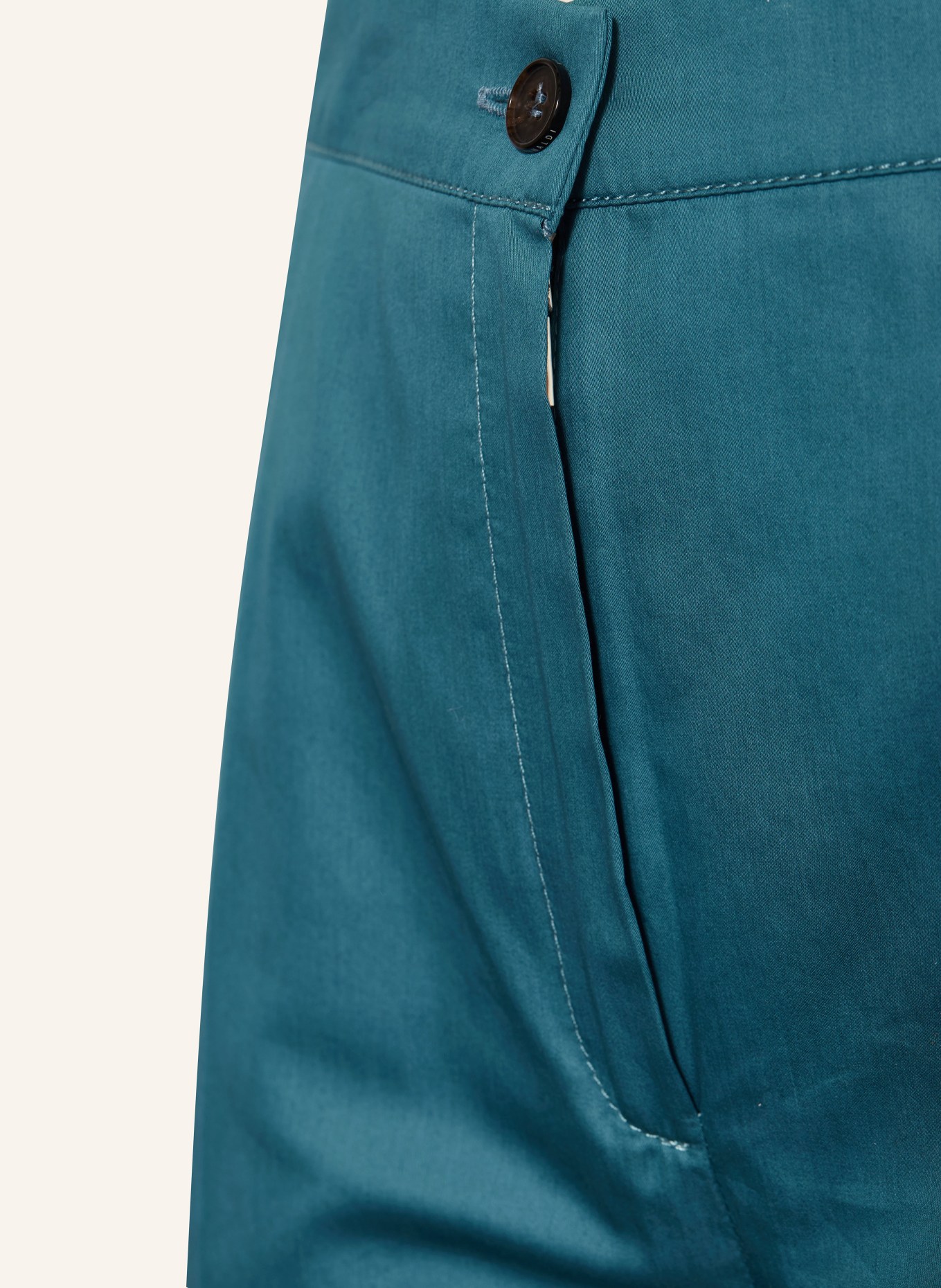 MARINA RINALDI VOYAGE 7/8 wide leg trousers, Color: TEAL (Image 3)