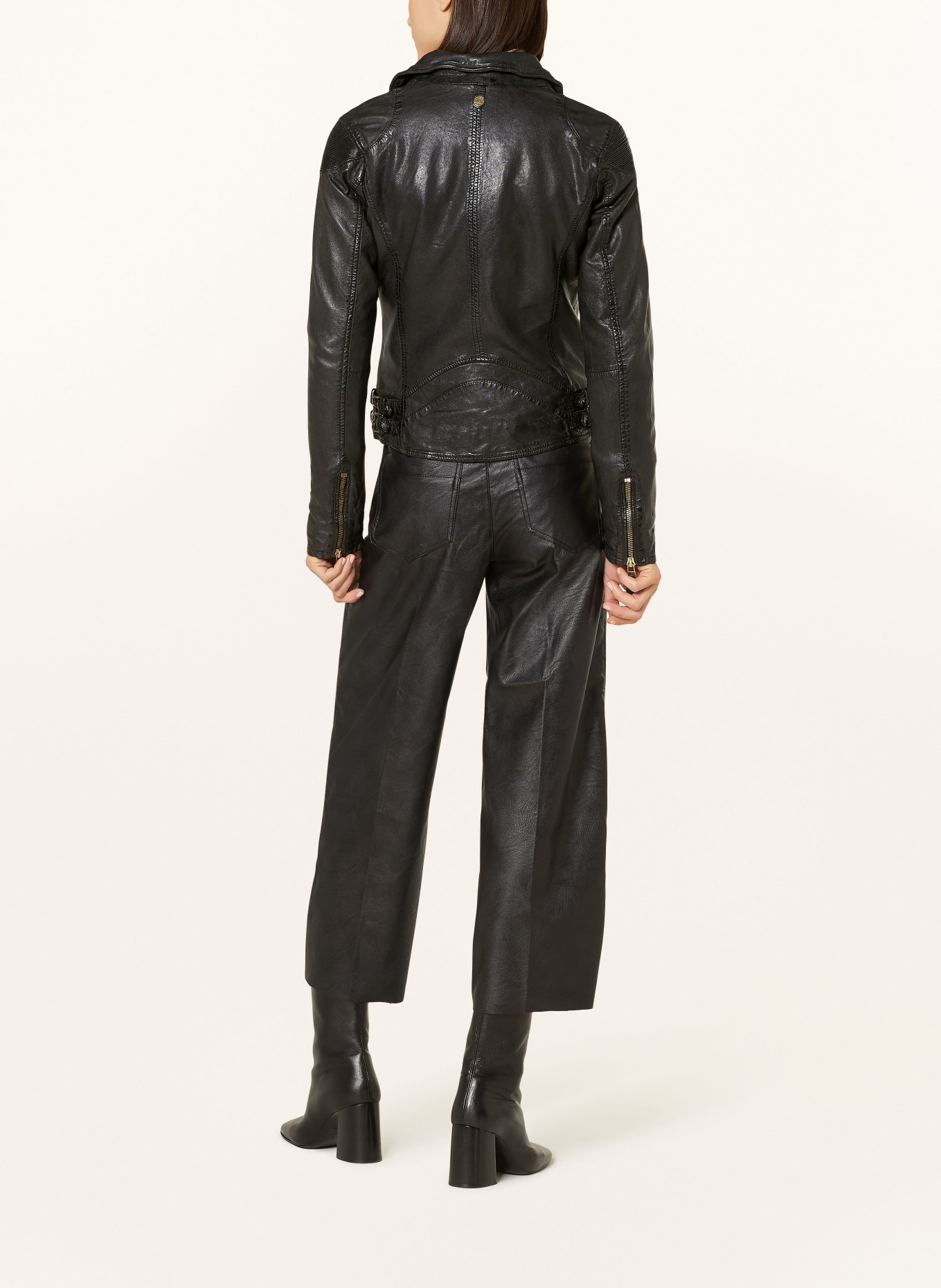 gipsy Leather jacket GWCADIZ, Color: BLACK (Image 3)