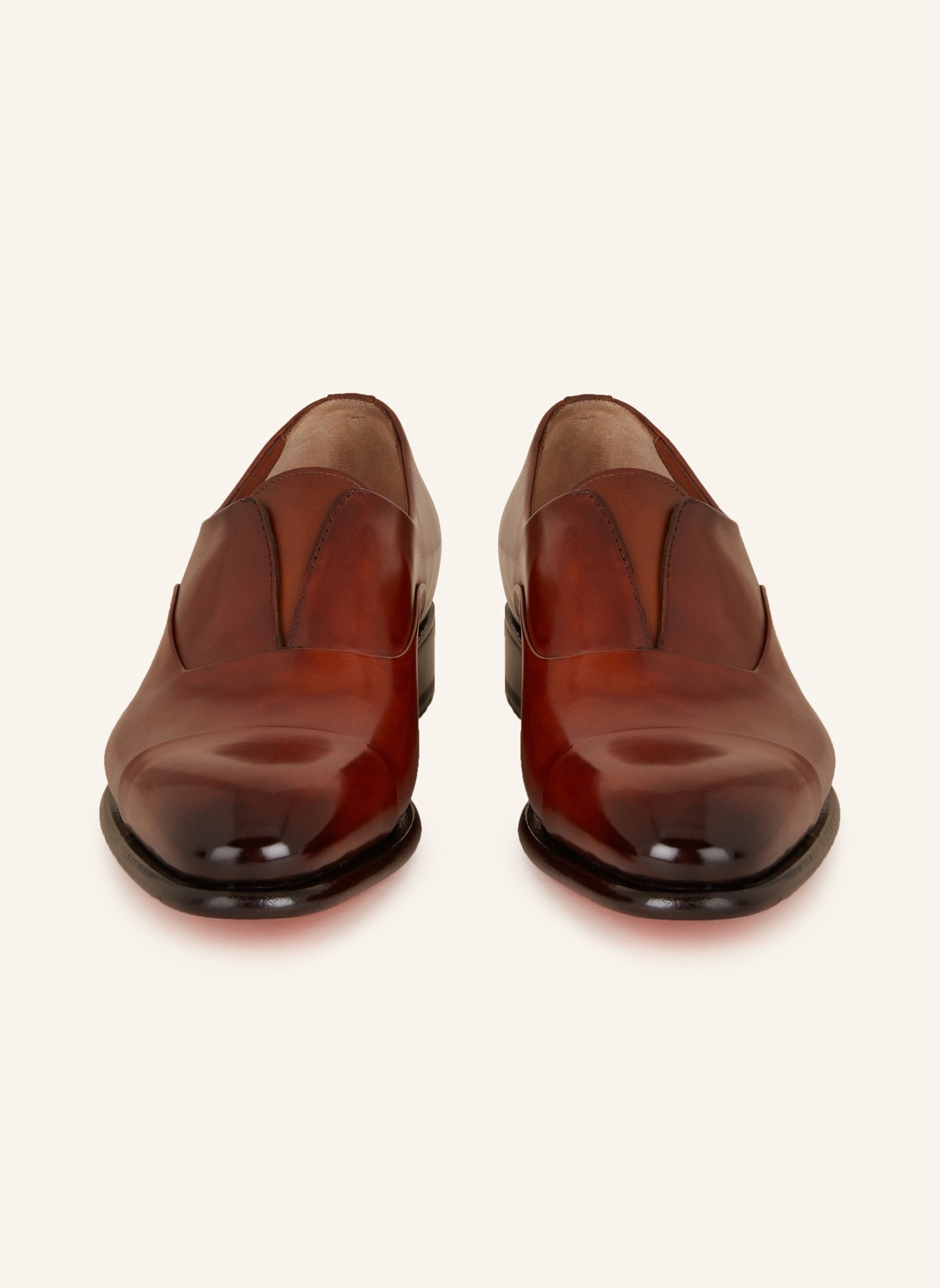 Santoni Pantofle CARTER, Kolor: BRĄZOWY (Obrazek 3)