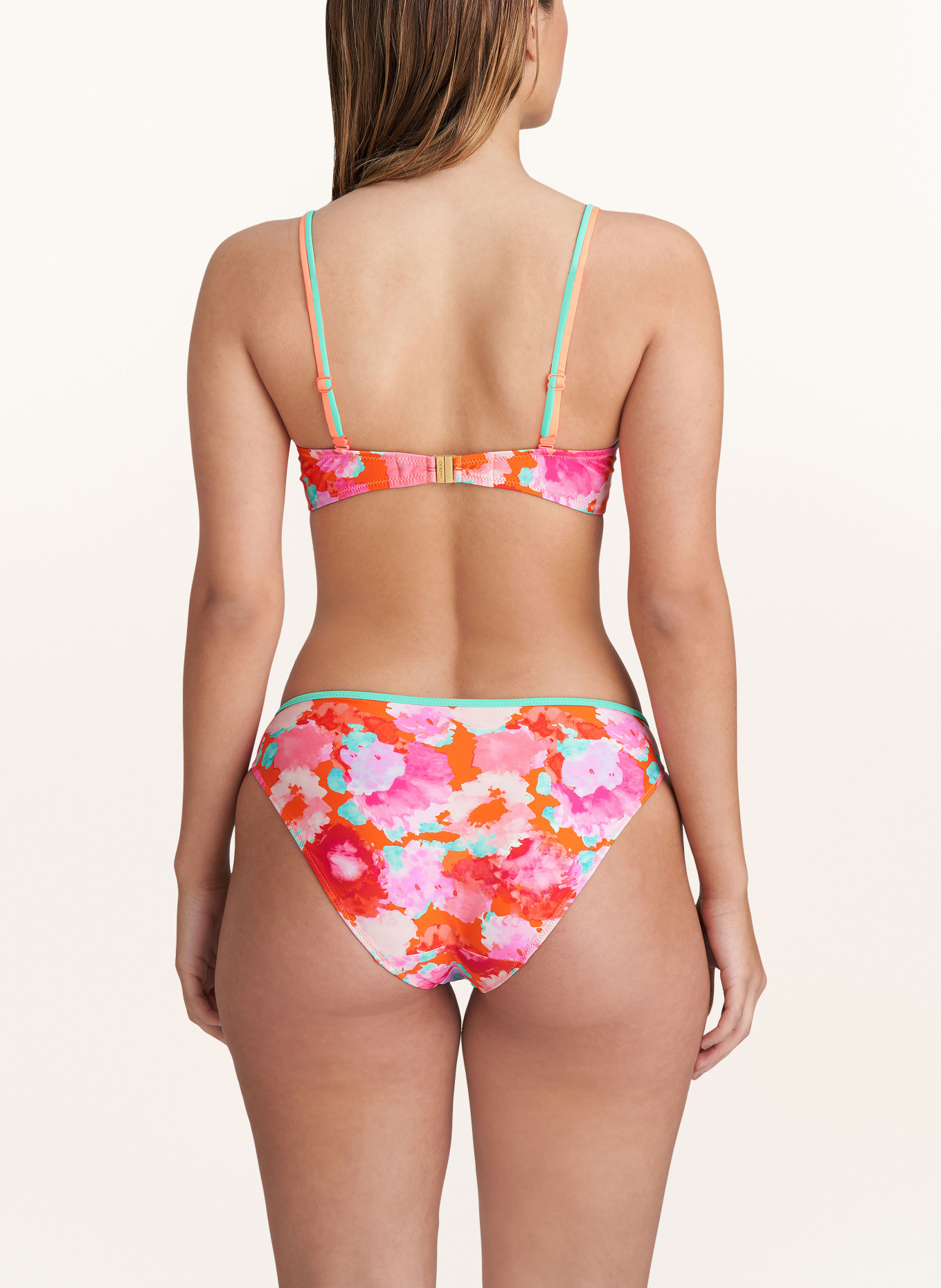 MARIE JO Basic bikini bottoms APOLLONIS, Color: ORANGE/ RED/ PINK (Image 3)