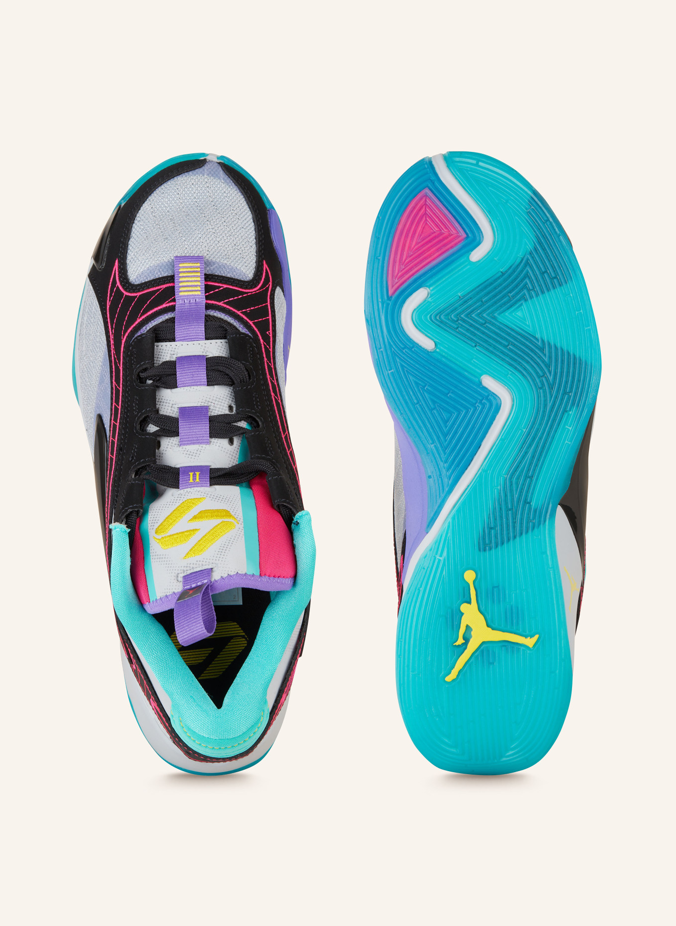 JORDAN Basketball shoes LUKA 2, Color: BLACK/ GRAY/ PINK (Image 5)