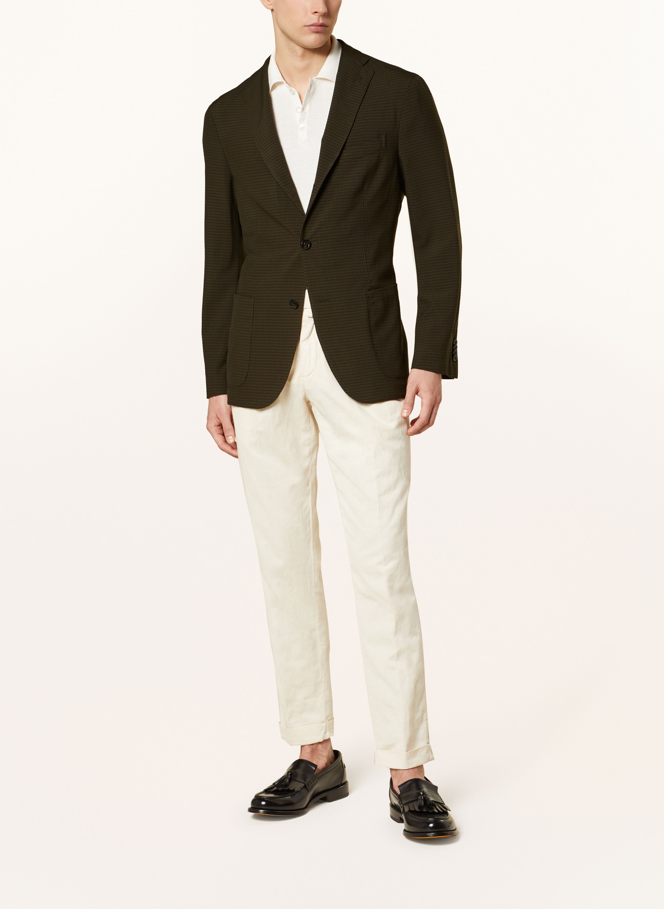 BOGLIOLI Tailored jacket slim fit, Color: OLIVE/ BLACK (Image 2)