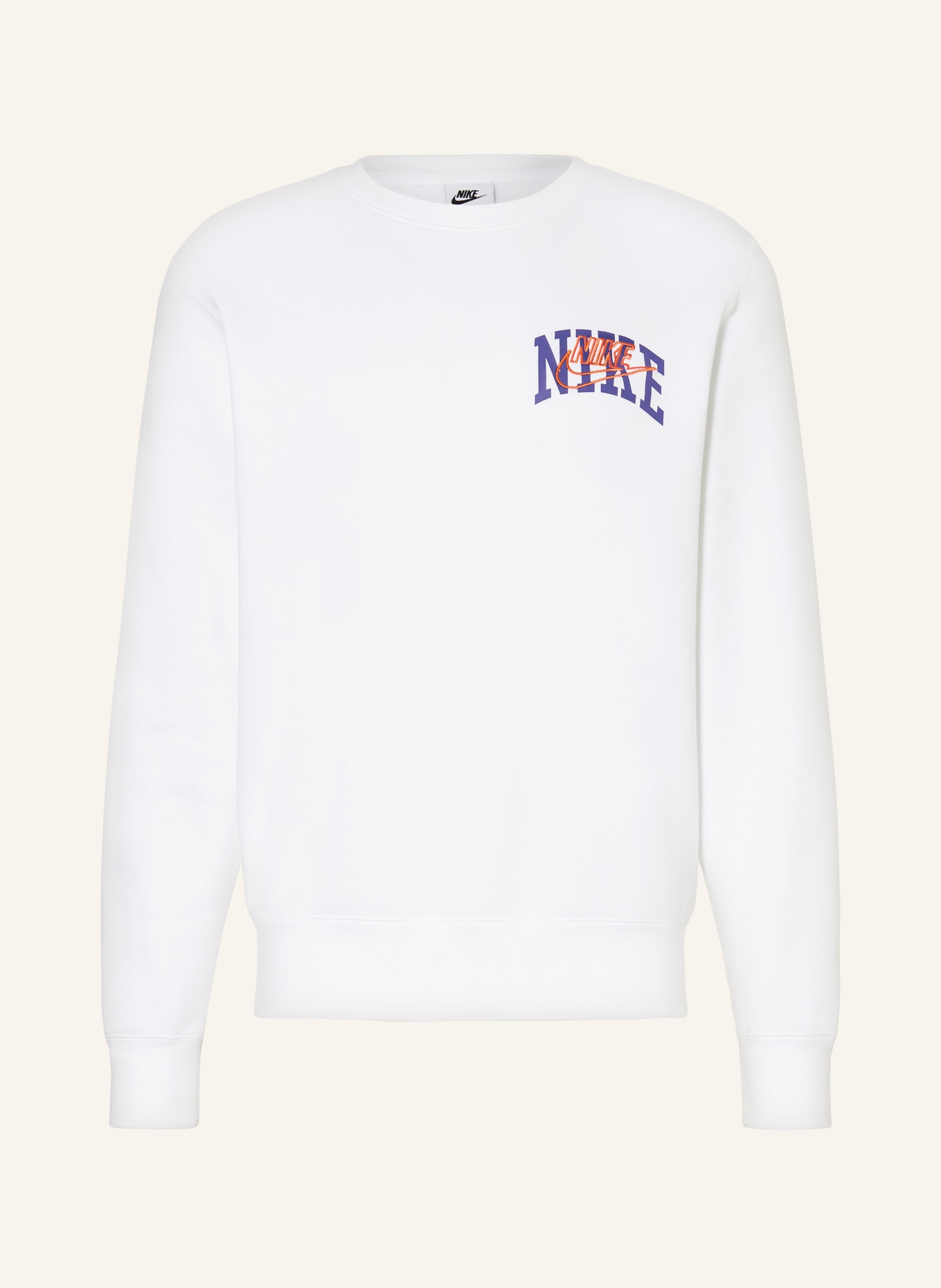Nike Sweatshirt NIKE CLUB, Color: WHITE (Image 1)