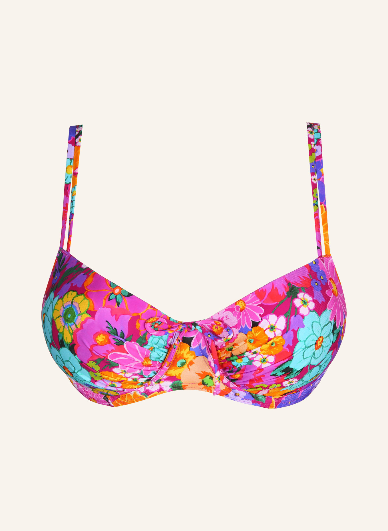 PrimaDonna Underwired bikini top NAJAC, Color: FUCHSIA/ MINT/ ORANGE (Image 1)