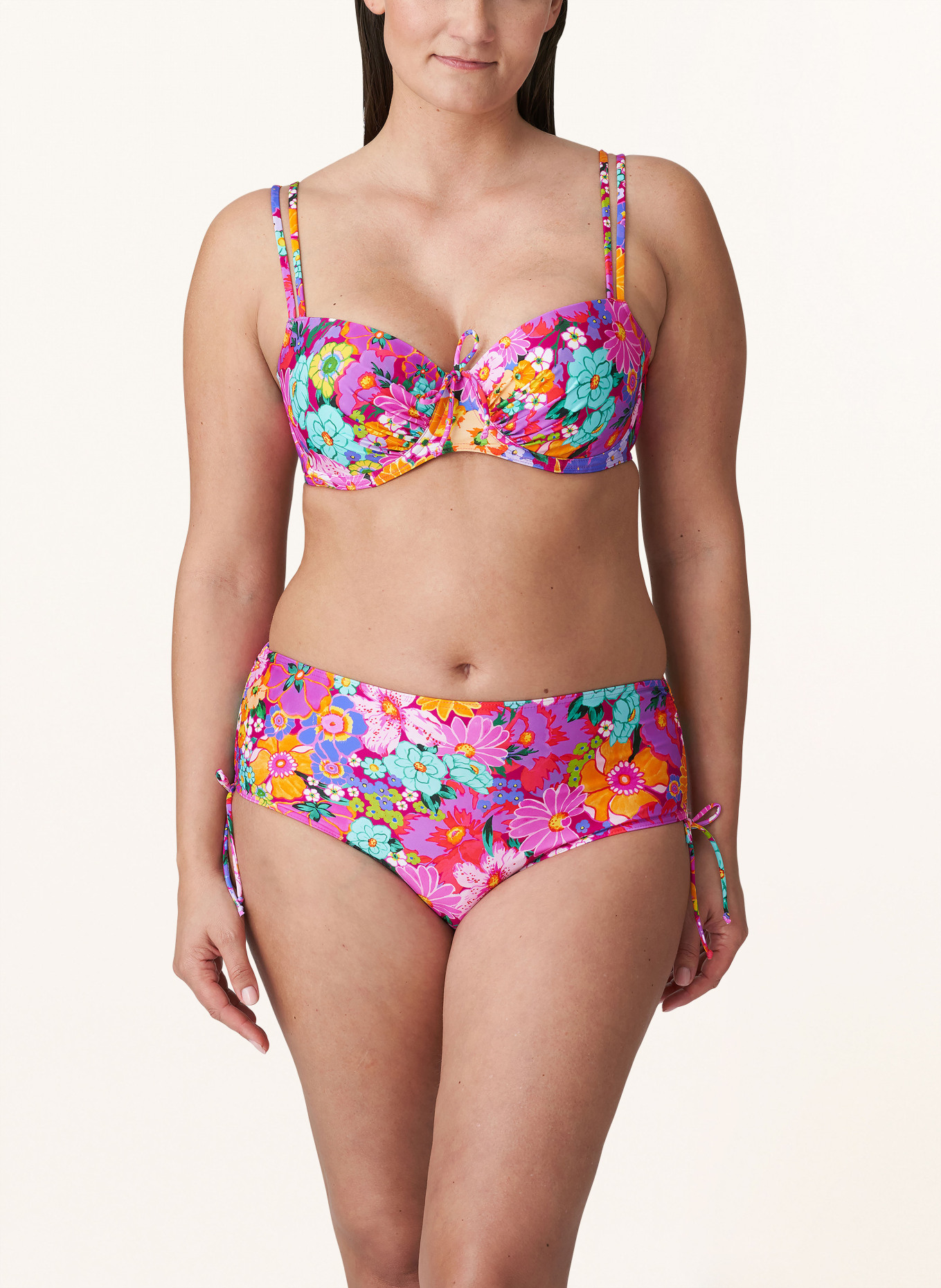 PrimaDonna Underwired bikini top NAJAC, Color: FUCHSIA/ MINT/ ORANGE (Image 2)