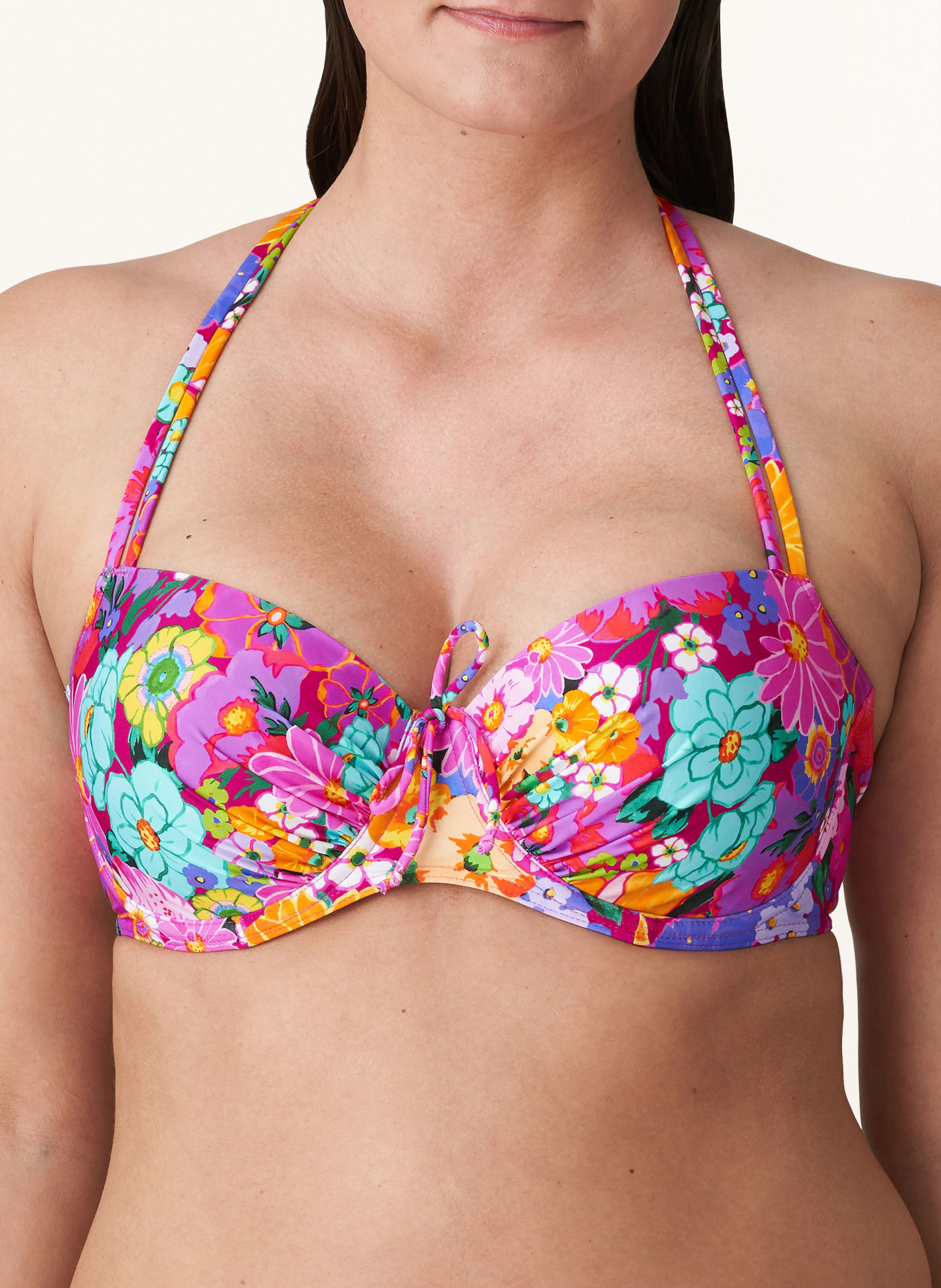 PrimaDonna Underwired bikini top NAJAC, Color: FUCHSIA/ MINT/ ORANGE (Image 5)