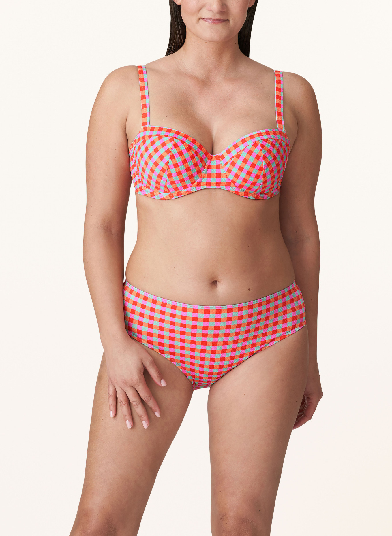 PrimaDonna Underwired bikini top MARIVAL, Color: RED/ MINT/ PINK (Image 2)