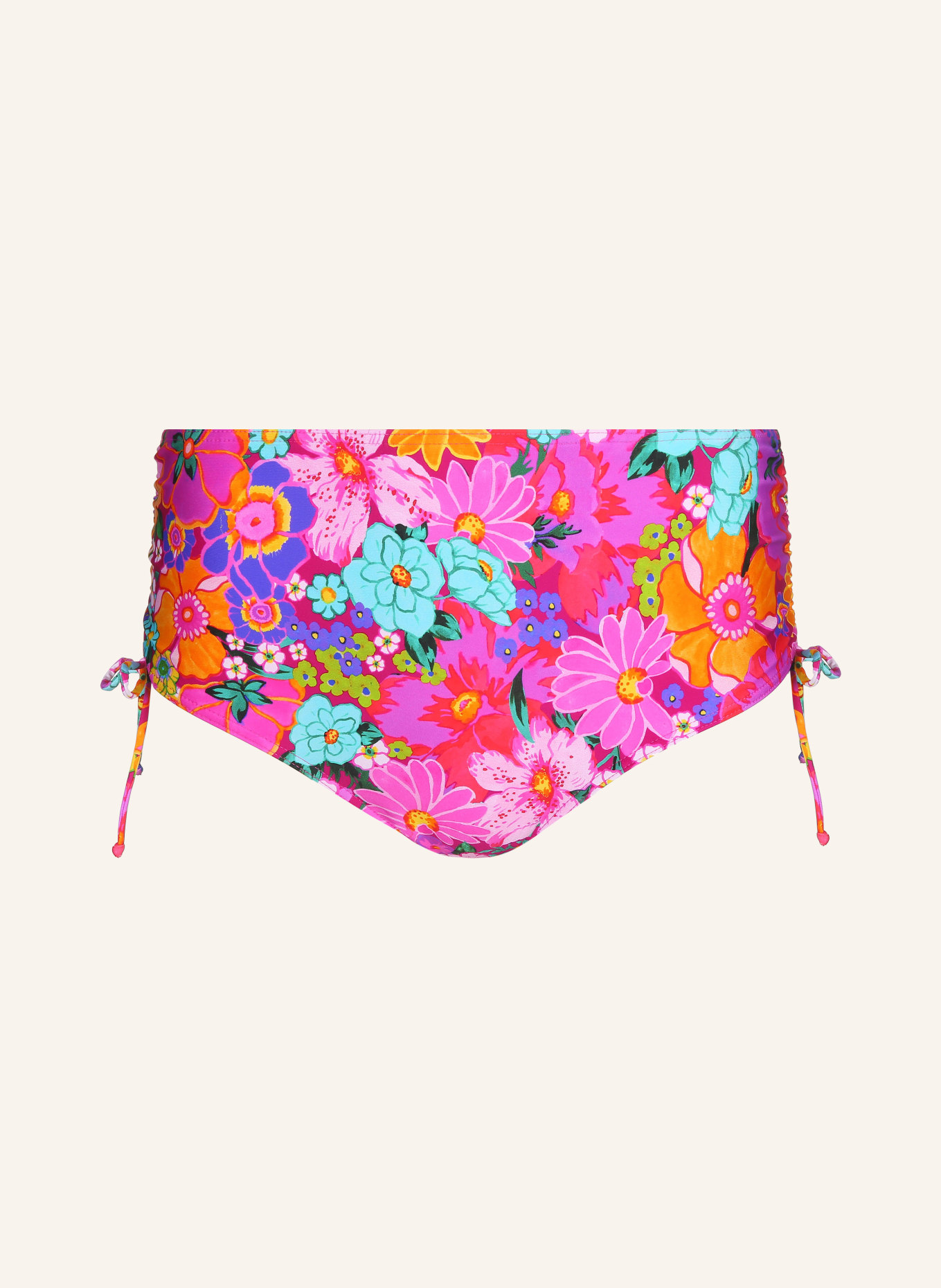 PrimaDonna High-waist bikini bottoms NAJAC, Color: FUCHSIA/ MINT/ PINK (Image 1)
