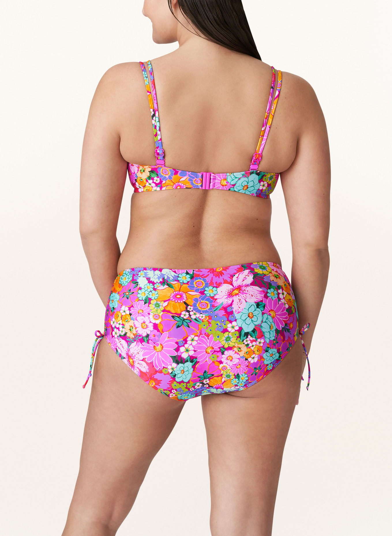 PrimaDonna High-waist bikini bottoms NAJAC, Color: FUCHSIA/ MINT/ PINK (Image 3)