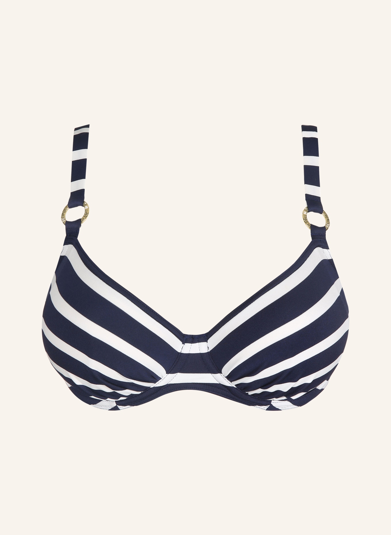 PrimaDonna Bügel-Bikini-Top NAYARIT, Farbe: DUNKELBLAU/ WEISS (Bild 1)